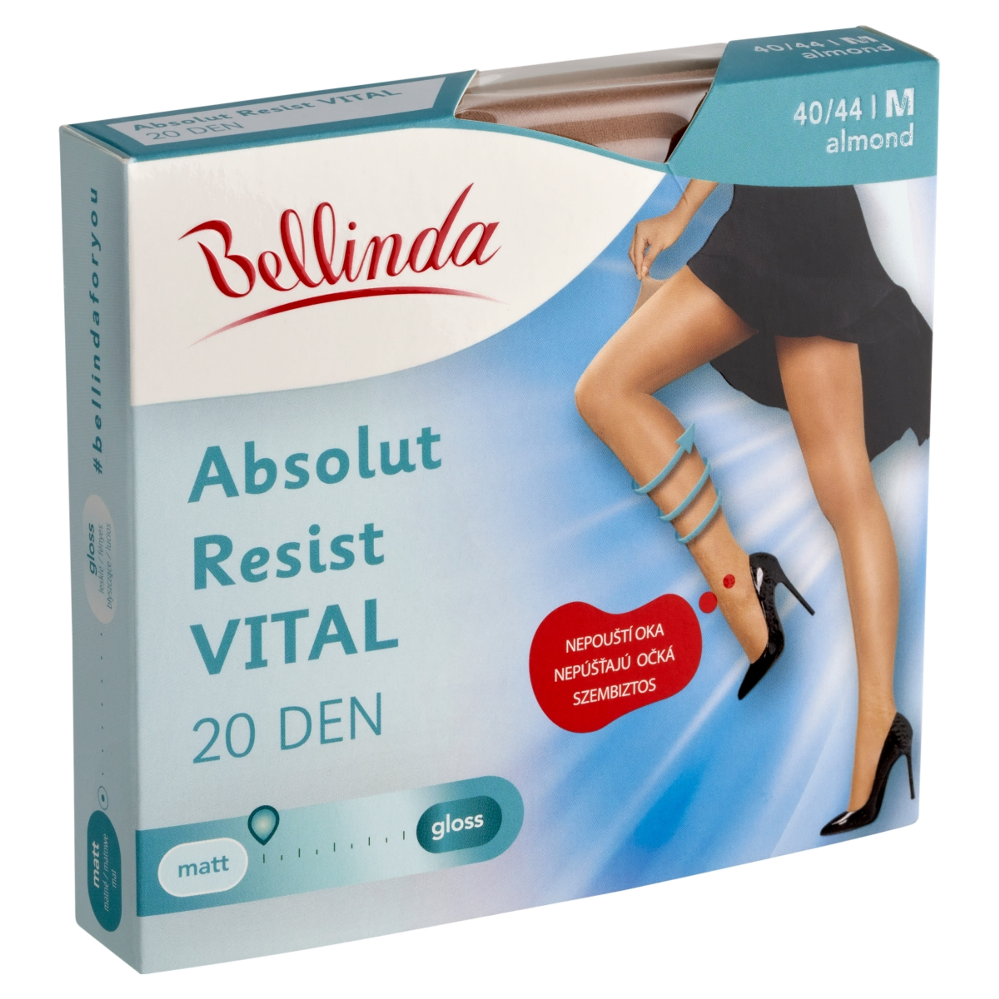 Bellinda Absolut Resist Vital harisnya 20Den almond M-es méret - 1 db-3