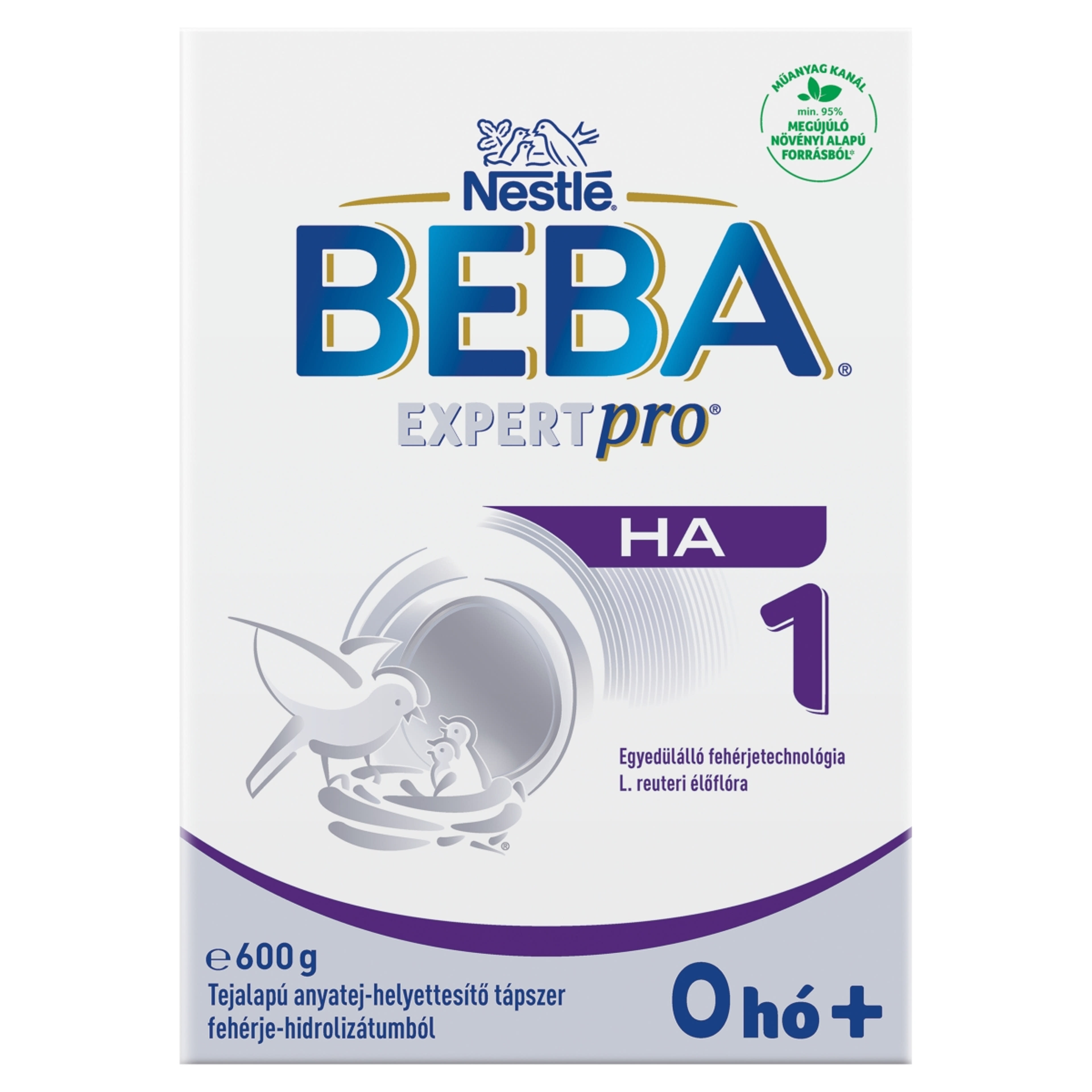 Beba Expertpro HA 1 tejalapú anyatej-helyettesítő tápszer fehérje-hidrolizátumból 0 hónapos kortól - 600 g