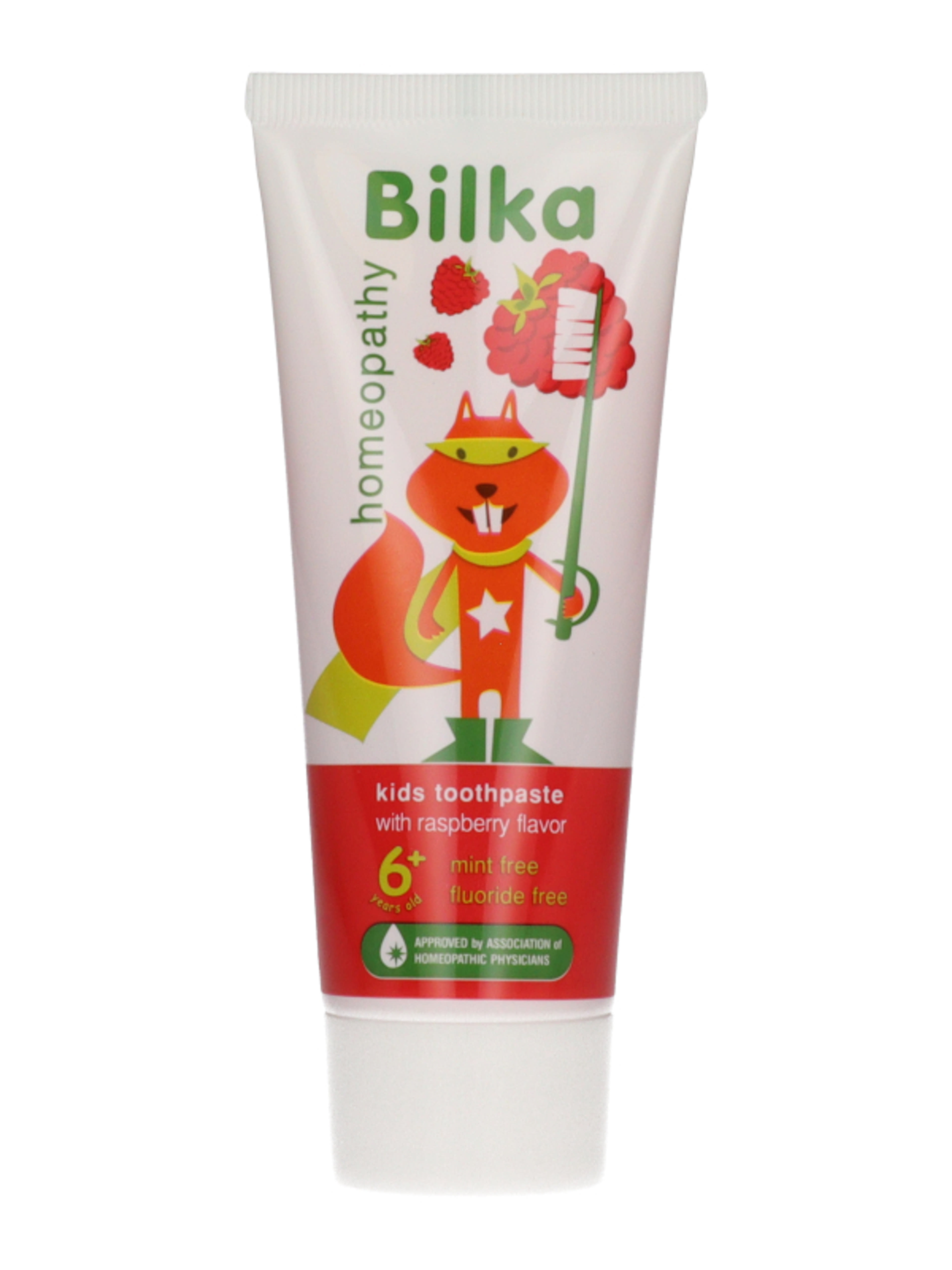 BilkaDent Homeopátiás Málna, 6 éves kortól, gyermek fogkrém - 75 ml-5