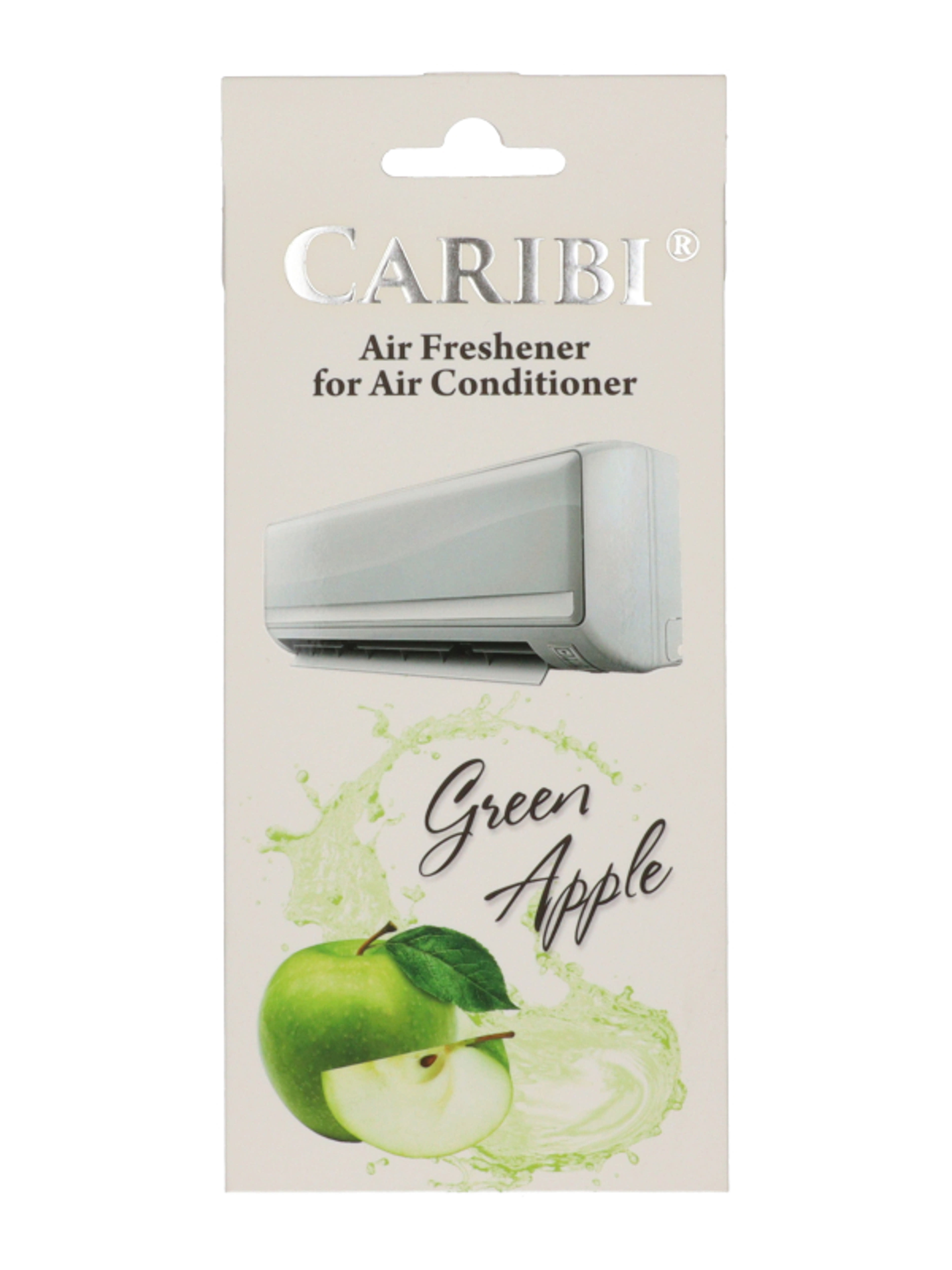 Caribi légkondicionáló illatosító lap /Green Apple - 1 db-1