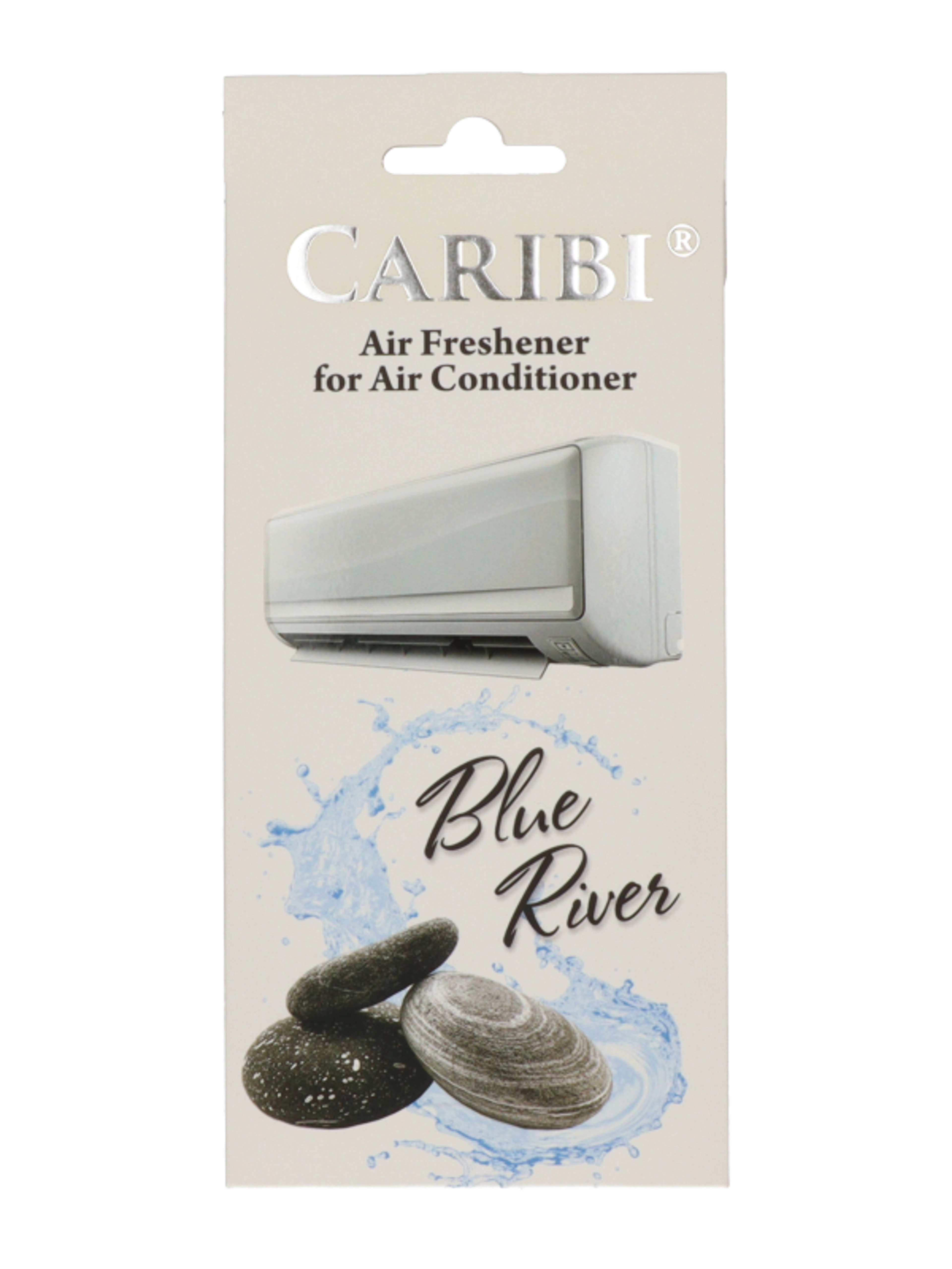 Caribi légkondicionáló illatosító lap /Blue River - 1 db