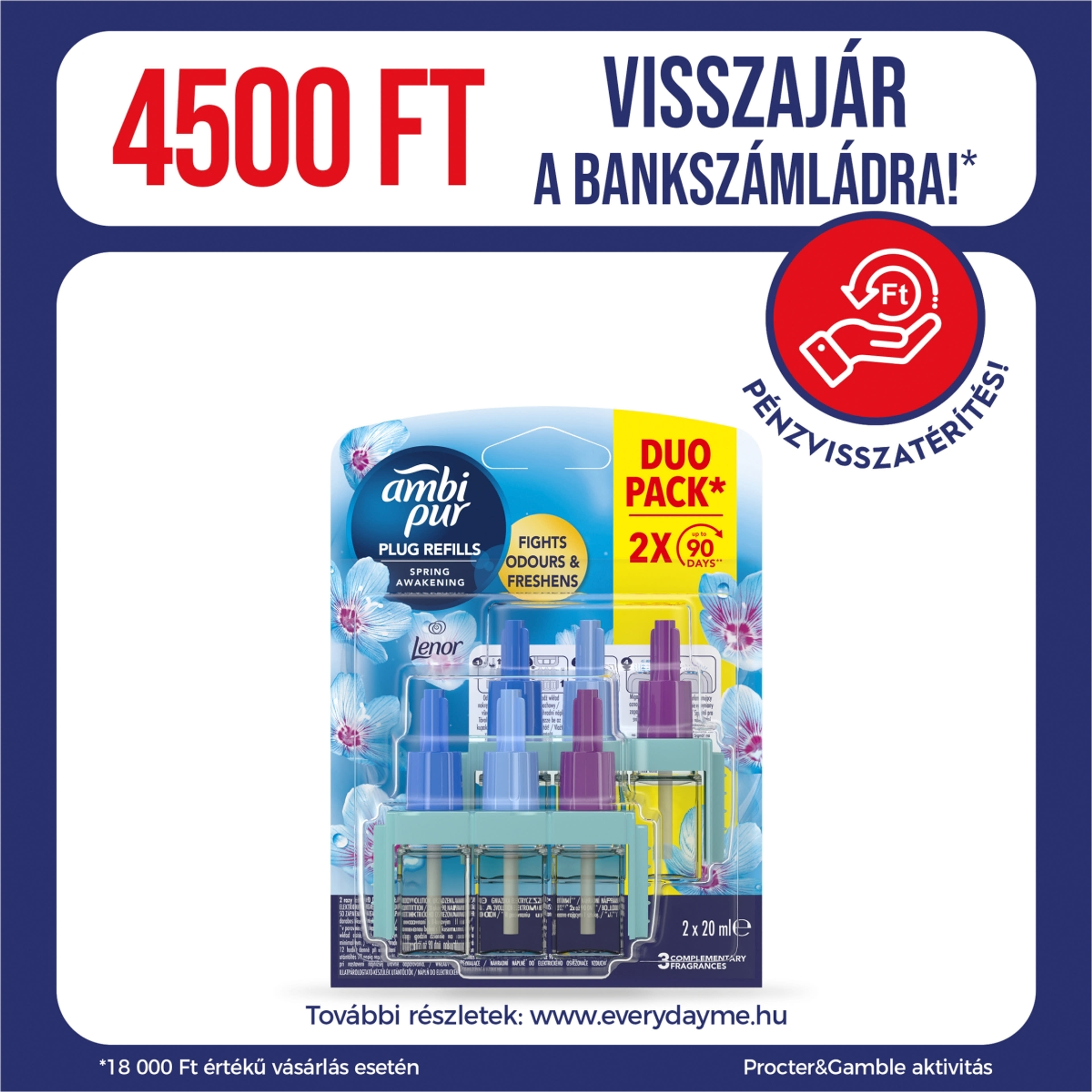 Ambi Pur 3vol Duo spring elektromos légfrissítő utántöltő (2x20) - 40 ml-1