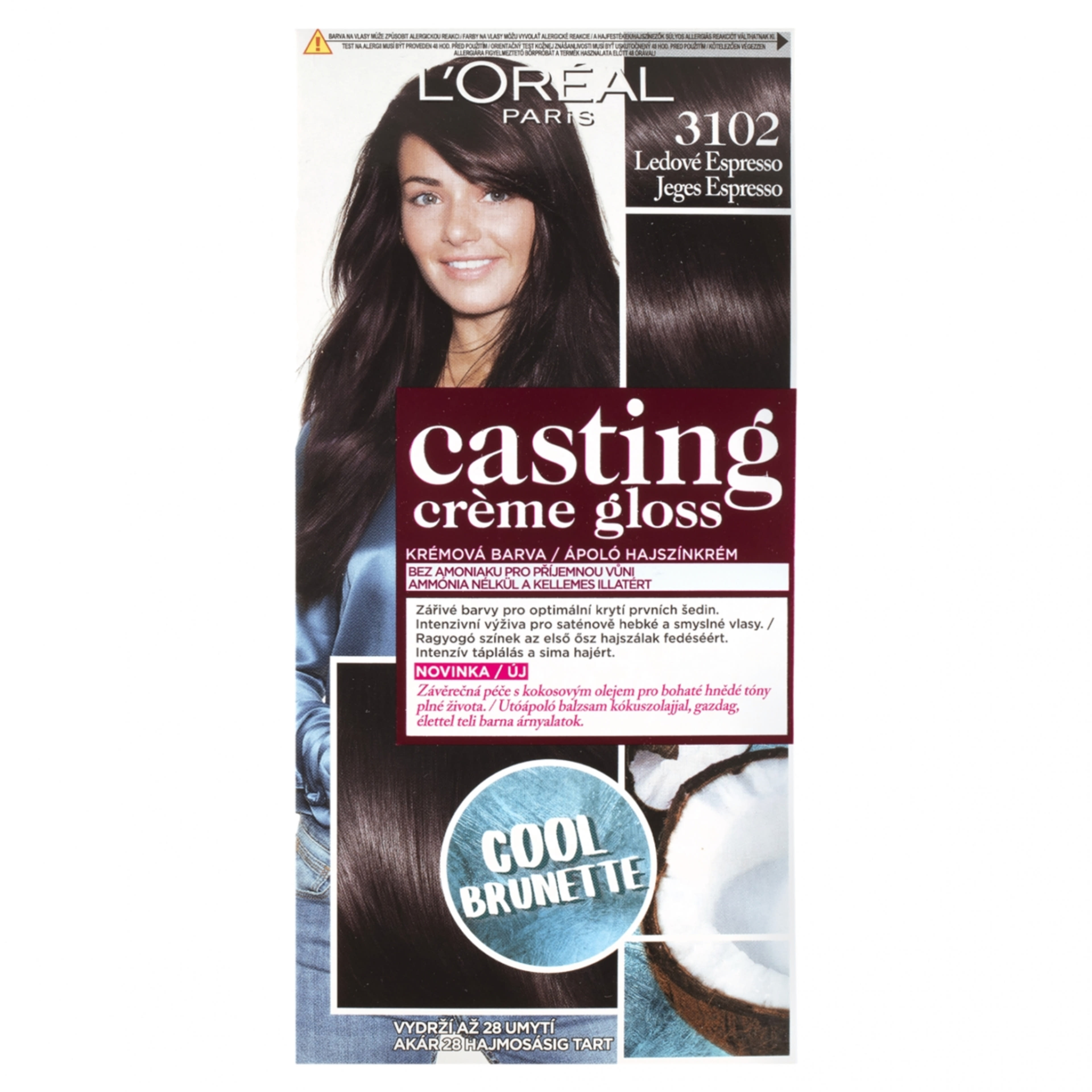 L'Oréal Paris Casting Creme Gloss Hajszínező krém 310 Cool Dark Brown - 1 db