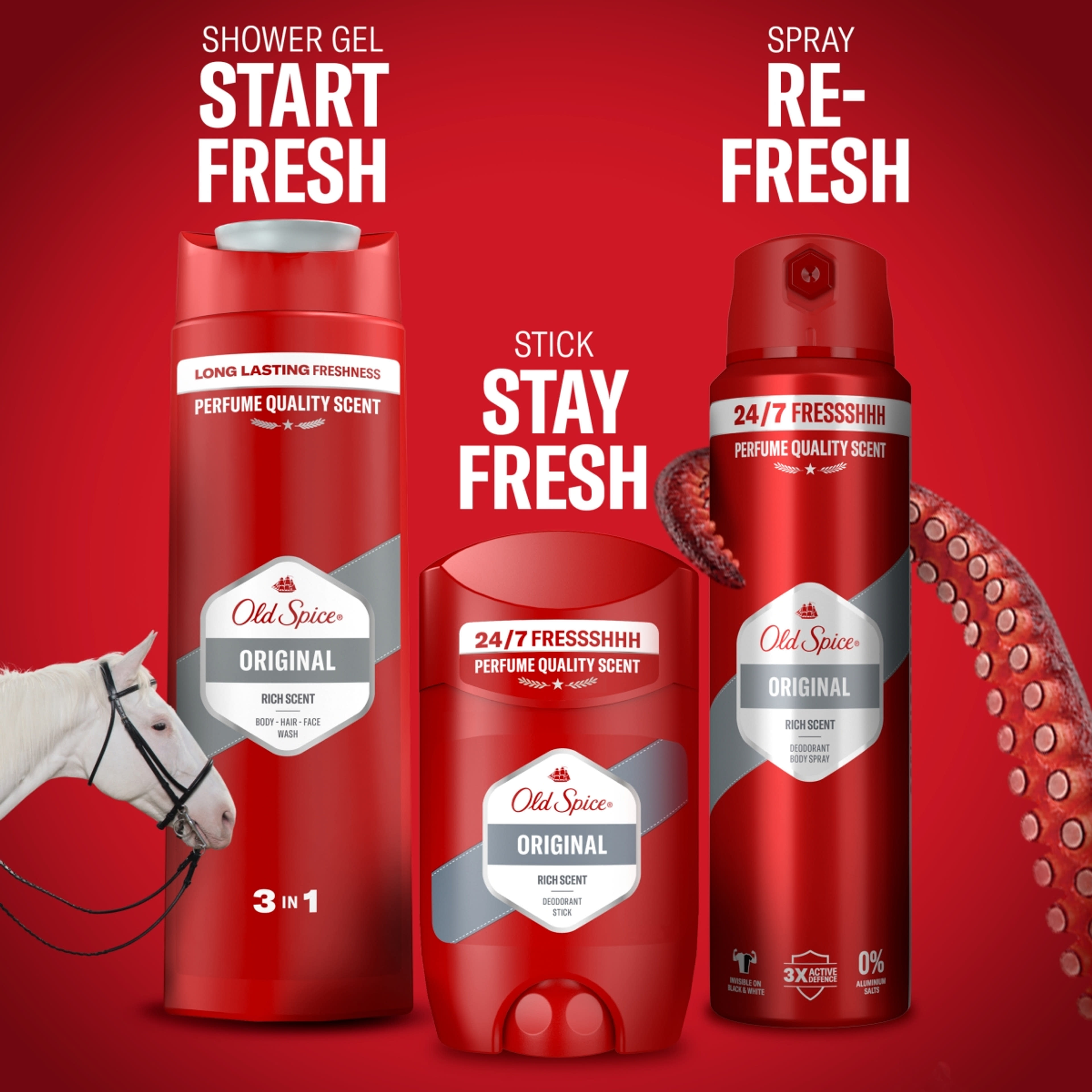 Old Spice Original dezodor spray férfiaknak - 200 ml-9