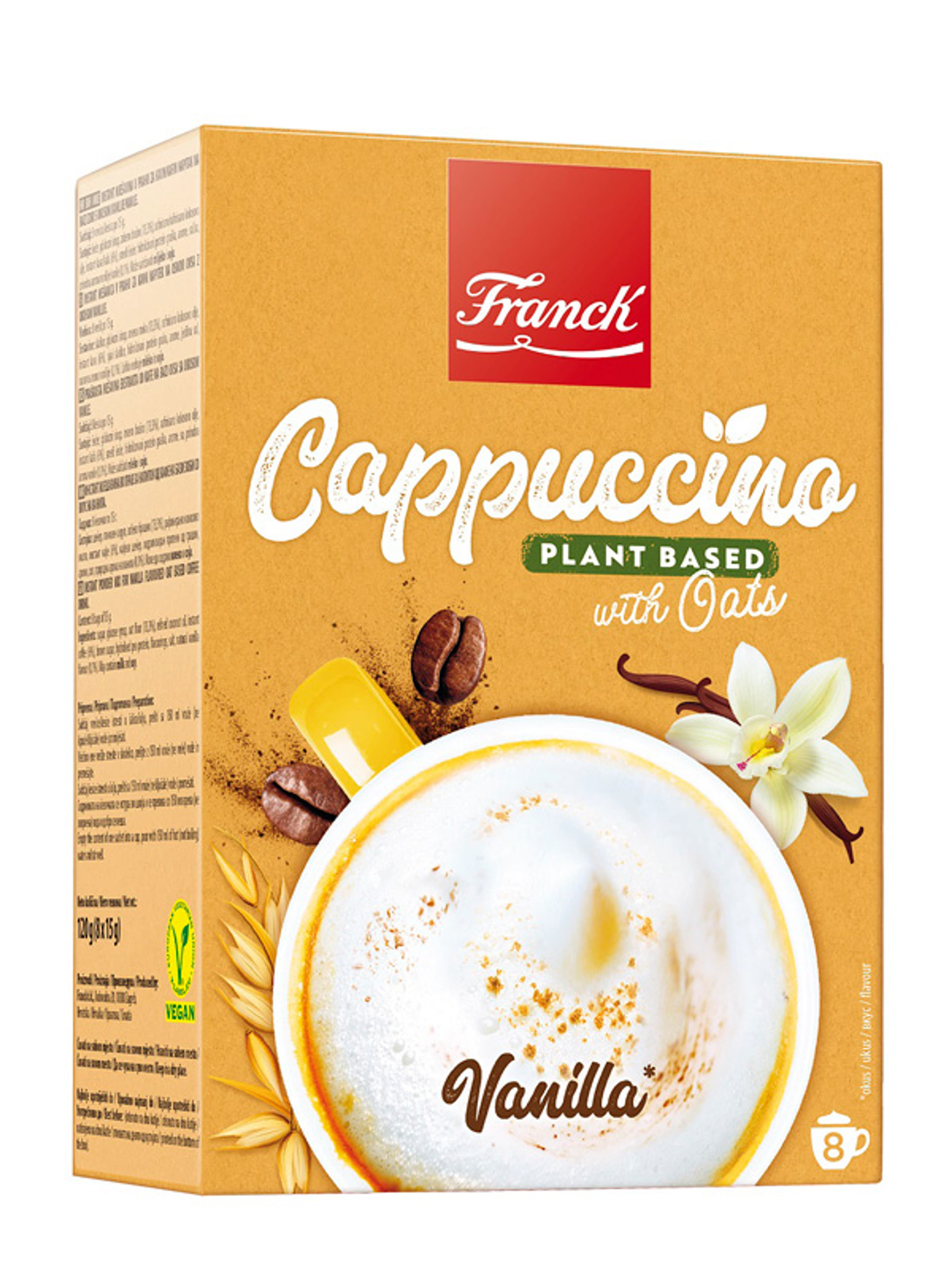 Franck cappuccino por zab alapú laktózmentes vanília ízzel - 120 g-1