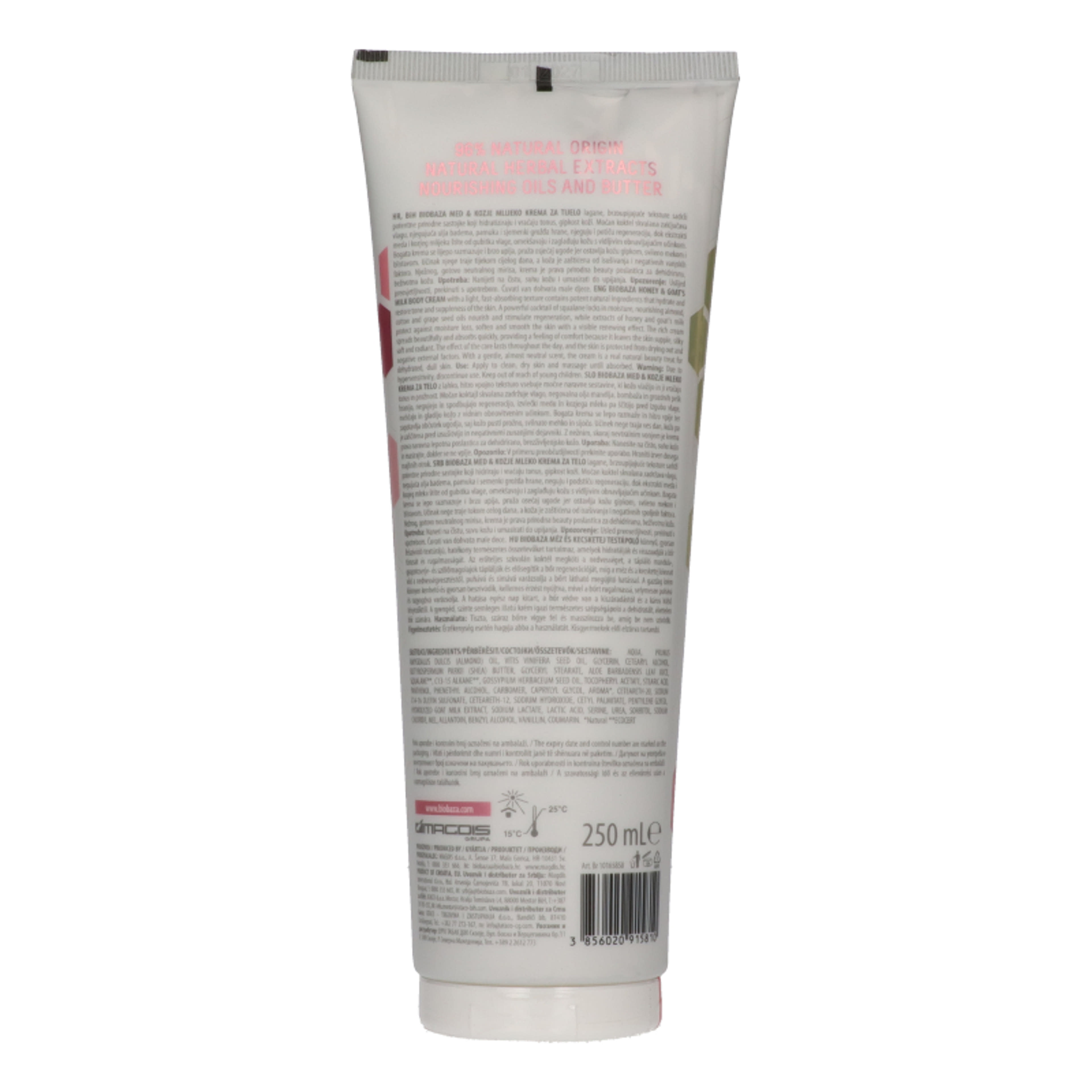 Biobaza Bees&Goats testápoló krém - 250 ml-3