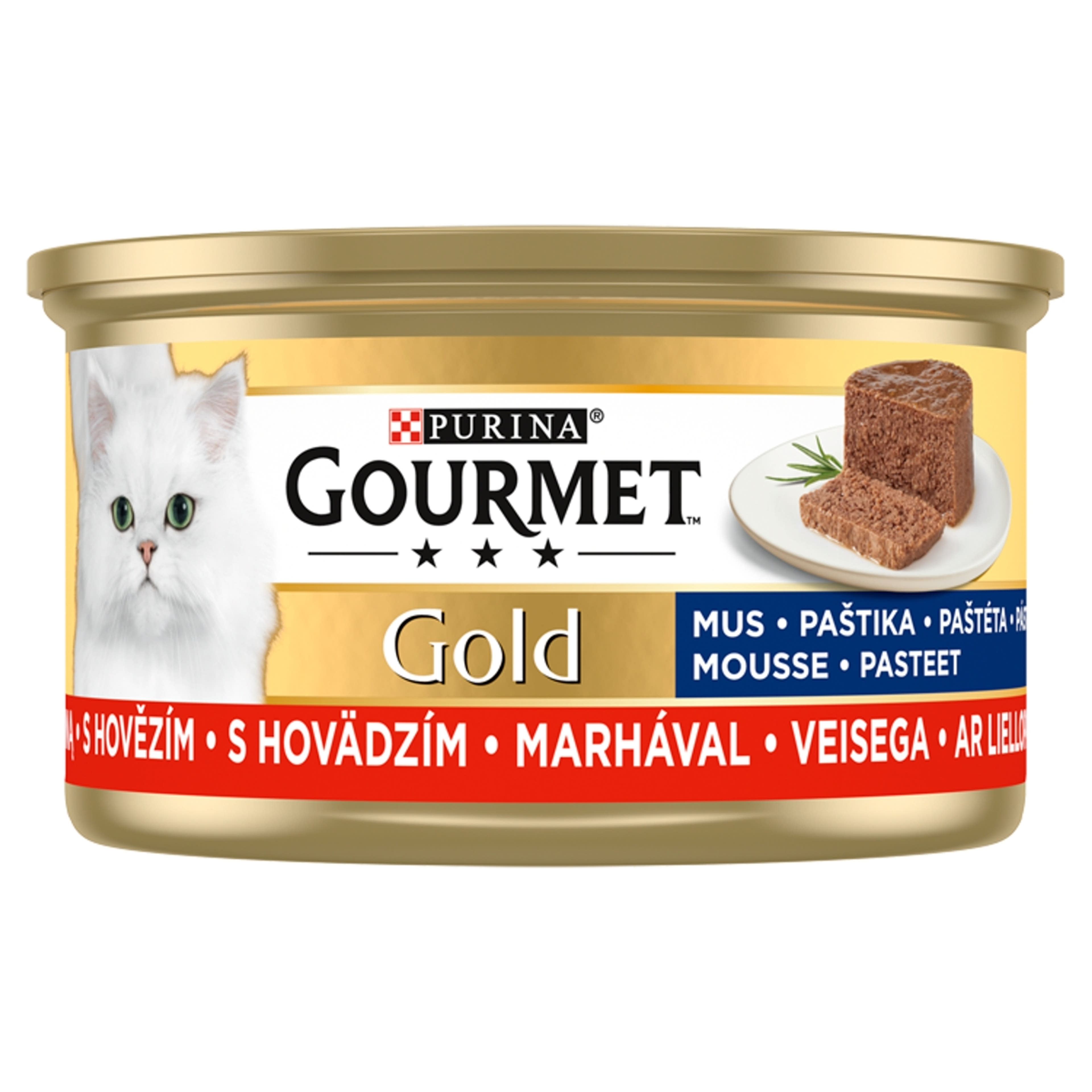 Gourmet Gold konzerv macskáknak, marhahúsos pástétom - 85 g-1