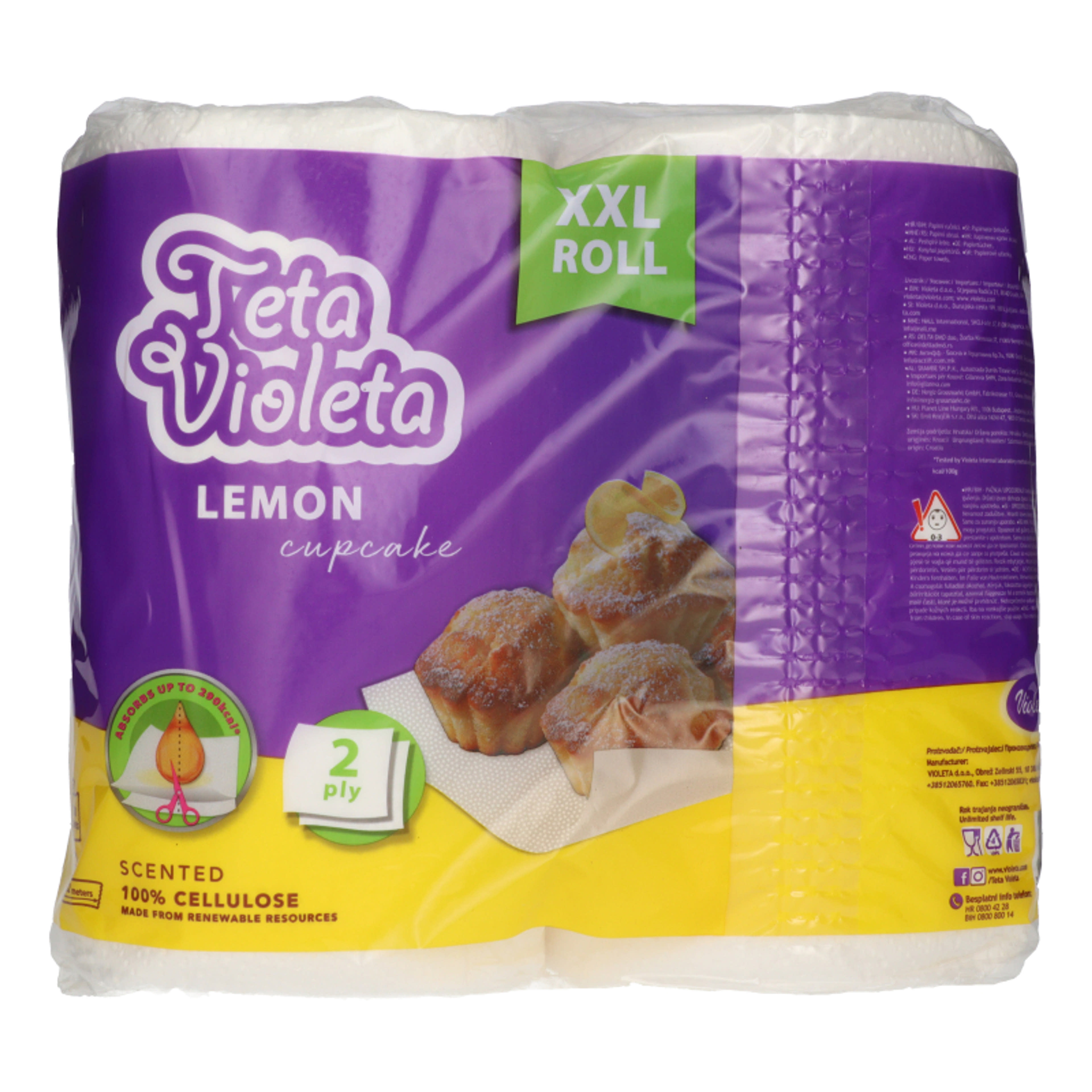 Violeta Maxi Lemon papírtörlő 2 rétegű - 2 db-3