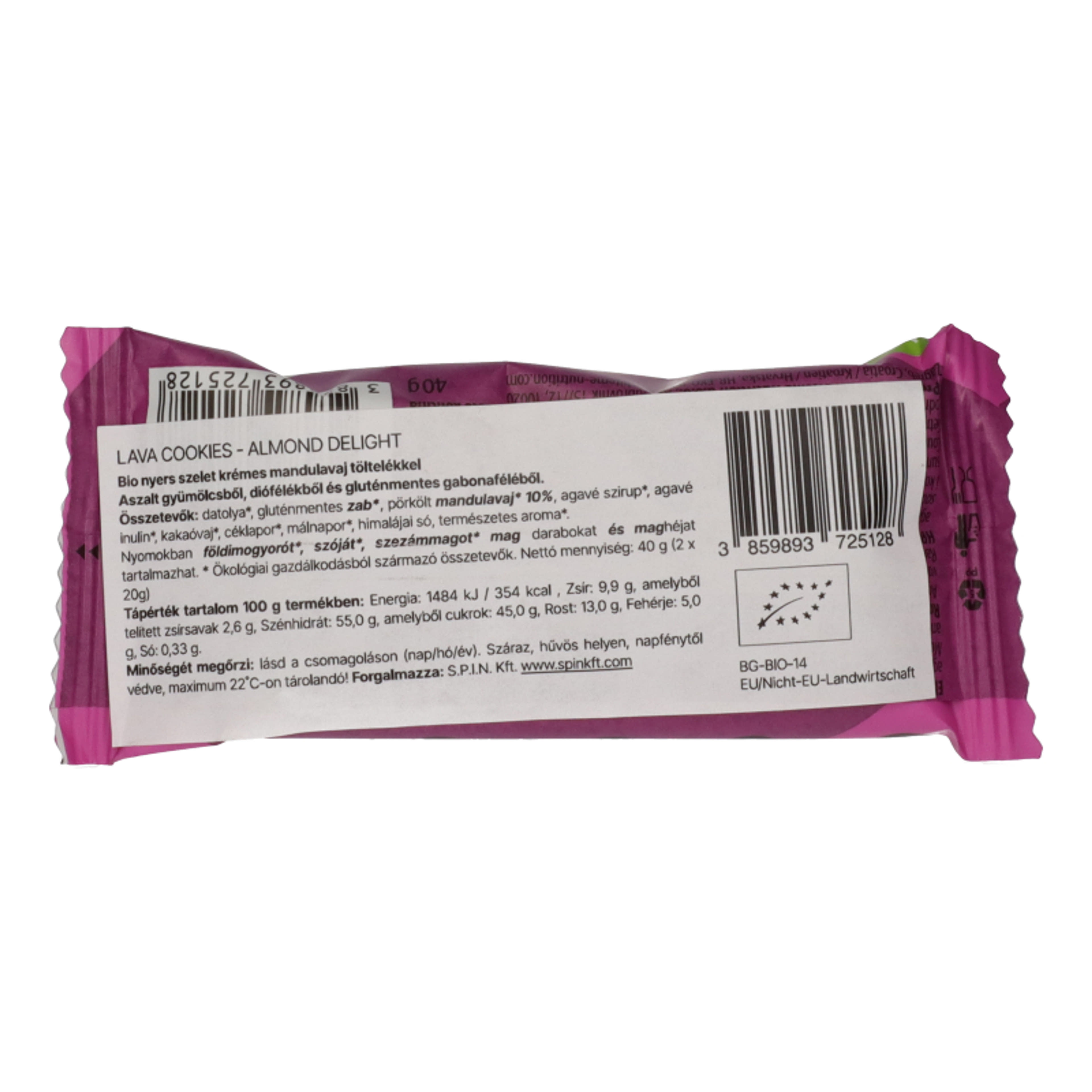 Bite Me Lava süti mandulavaj töltelékkel - 40 g-2
