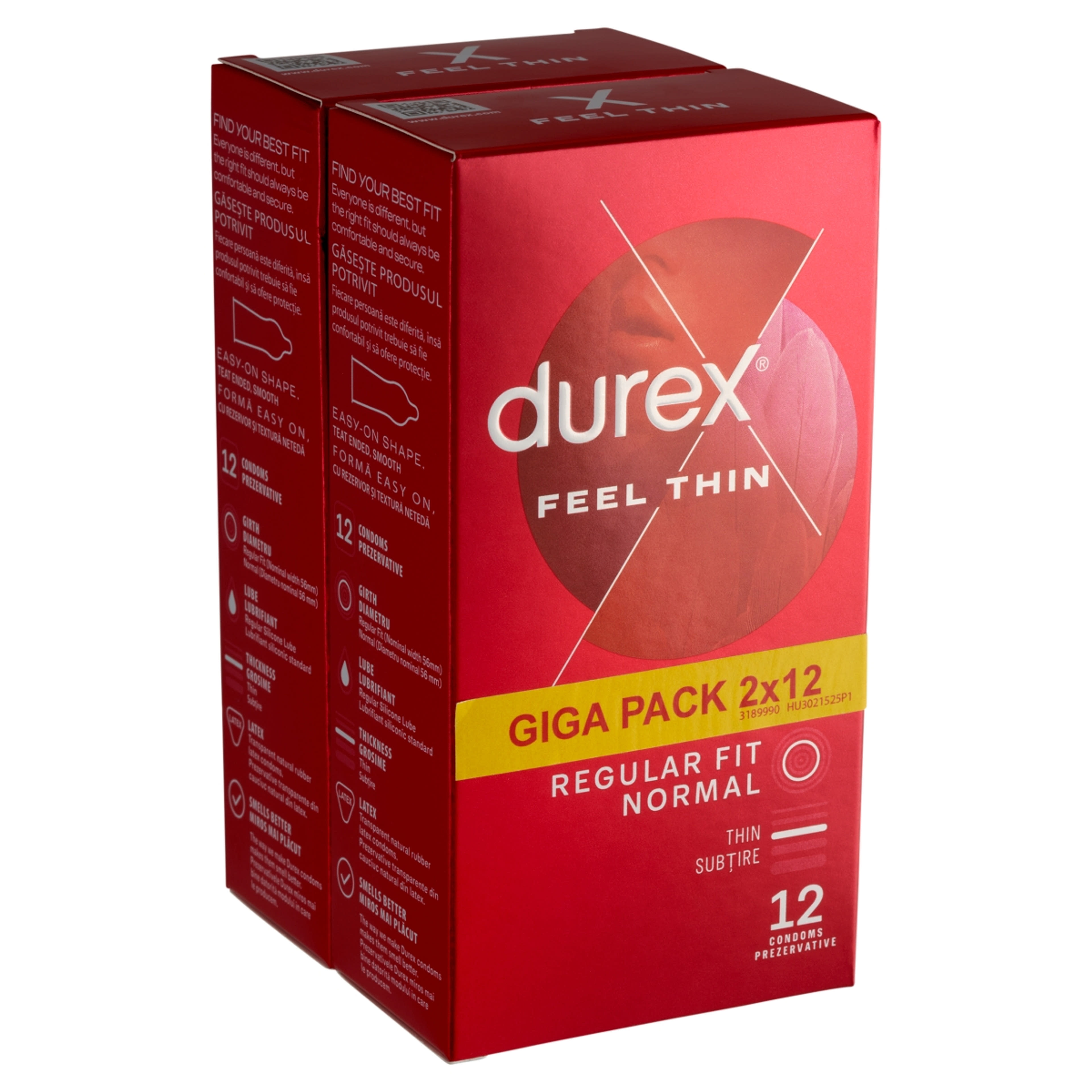 Durex Feel Thin óvszer - 2x12 db-2