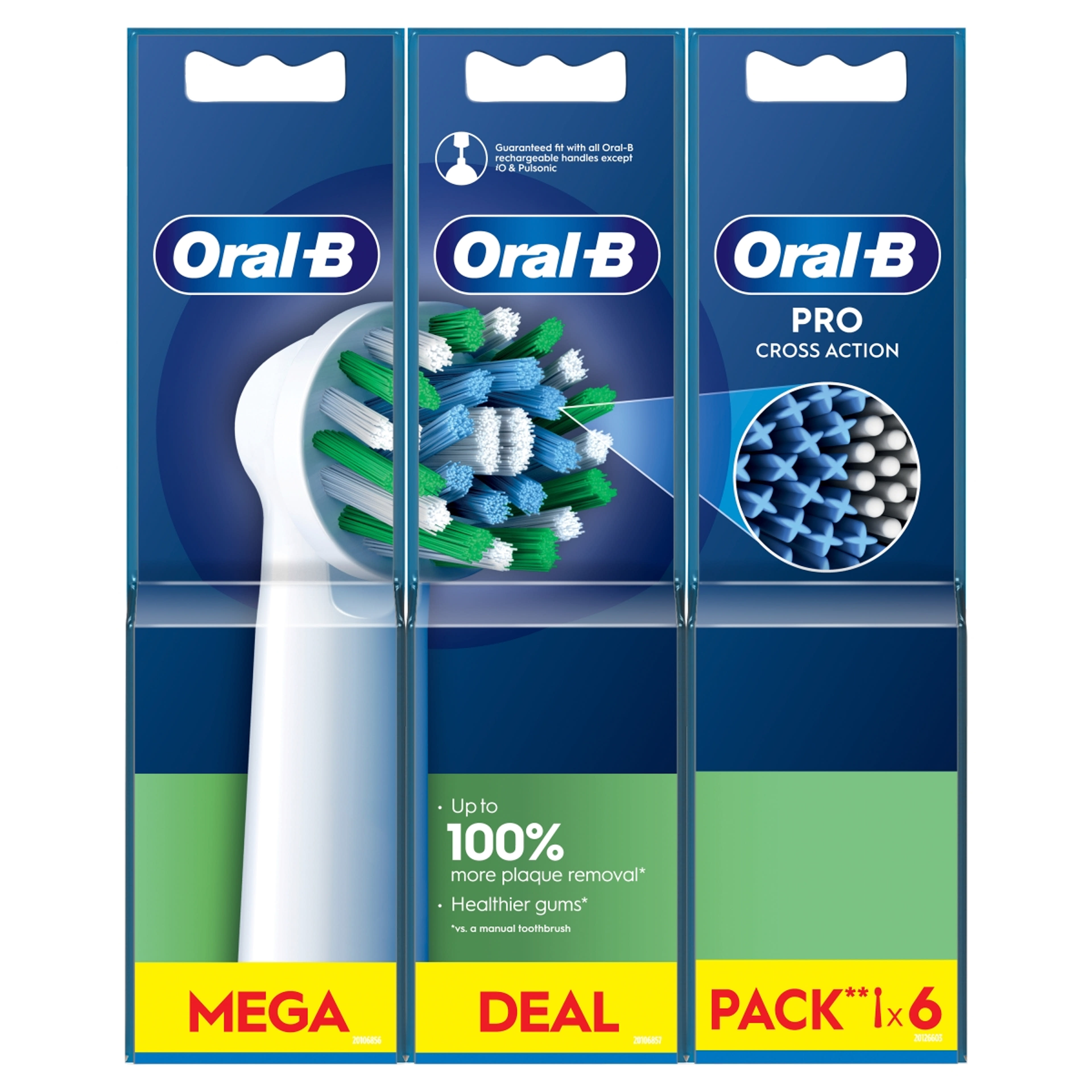Oral-B Pro Cross Action elektromos fogkefe pótfej - 6 db