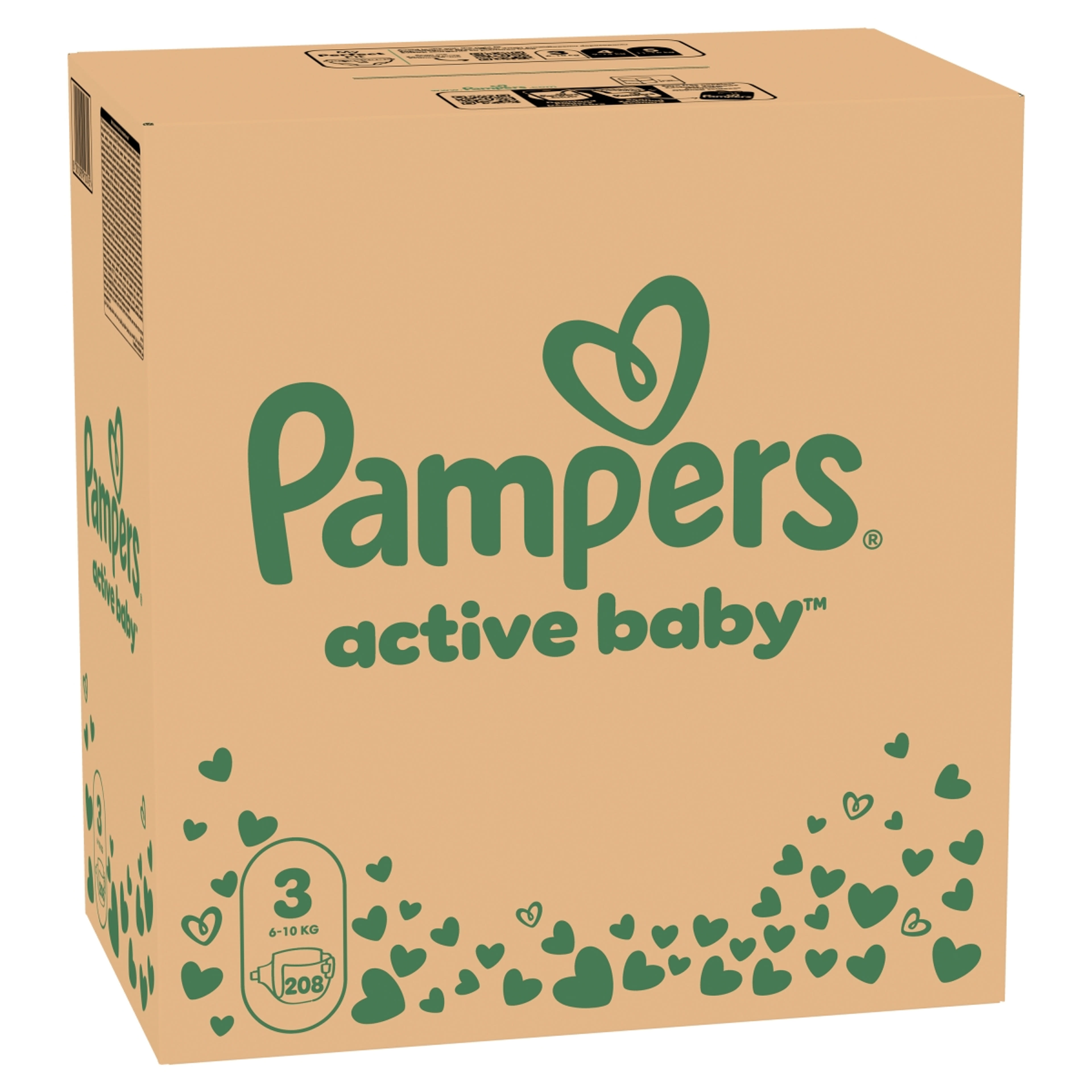 Pampers Active Baby pelenka monthly pack 3-as 6-10 kg - 208 db-2