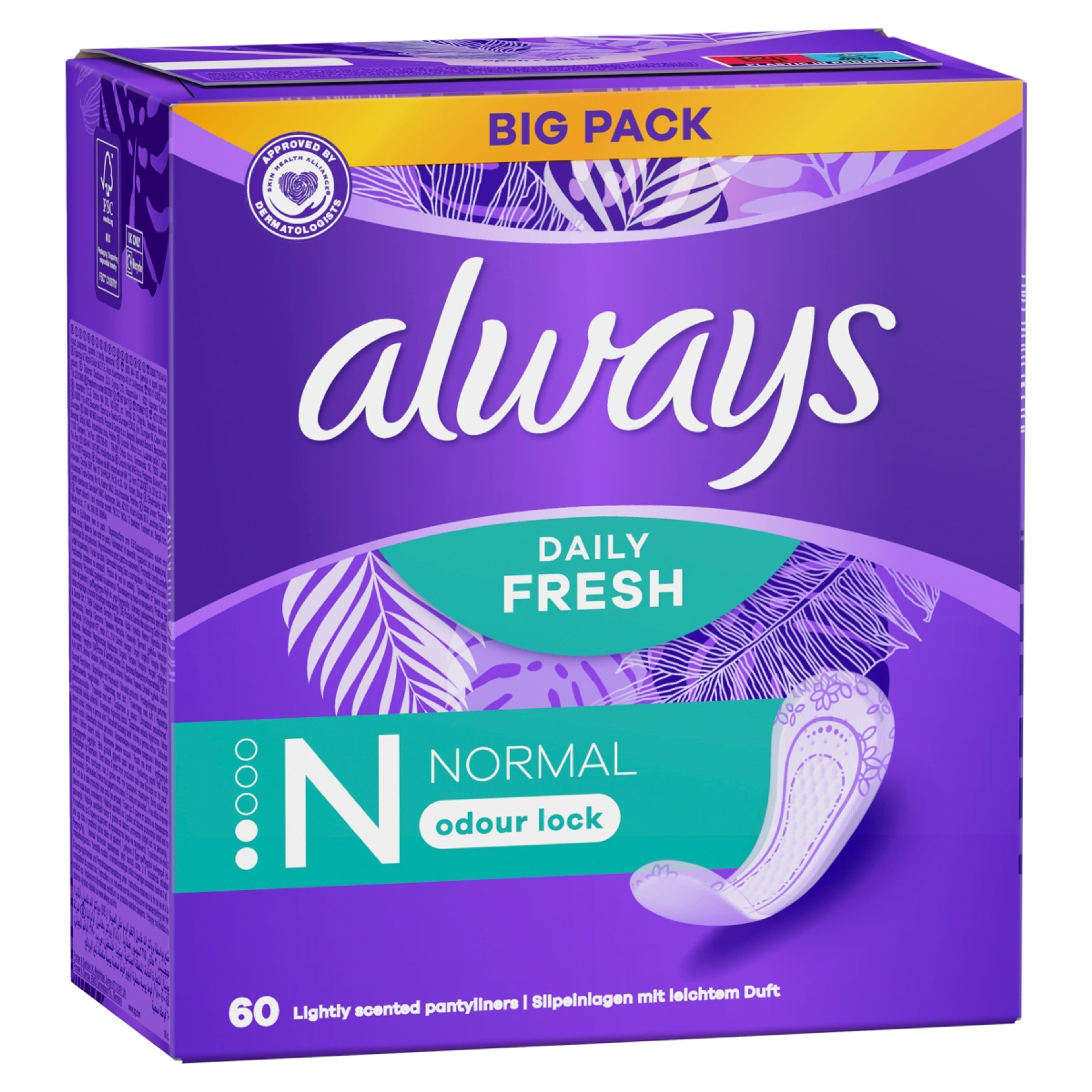 Always Dailies Normal Fresh Protect tisztasági betét - 60 db-2