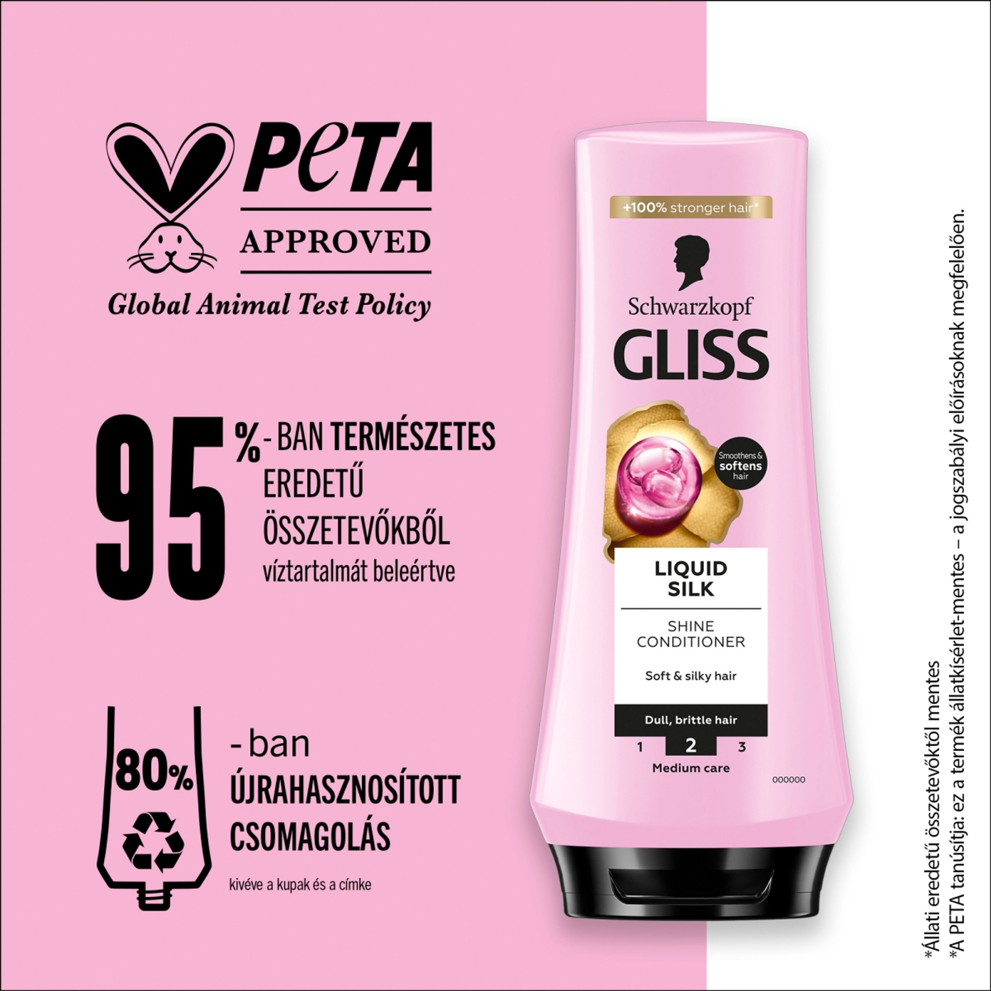 Gliss Liquid Slik balzsam selymes&fényes - 200 ml-5