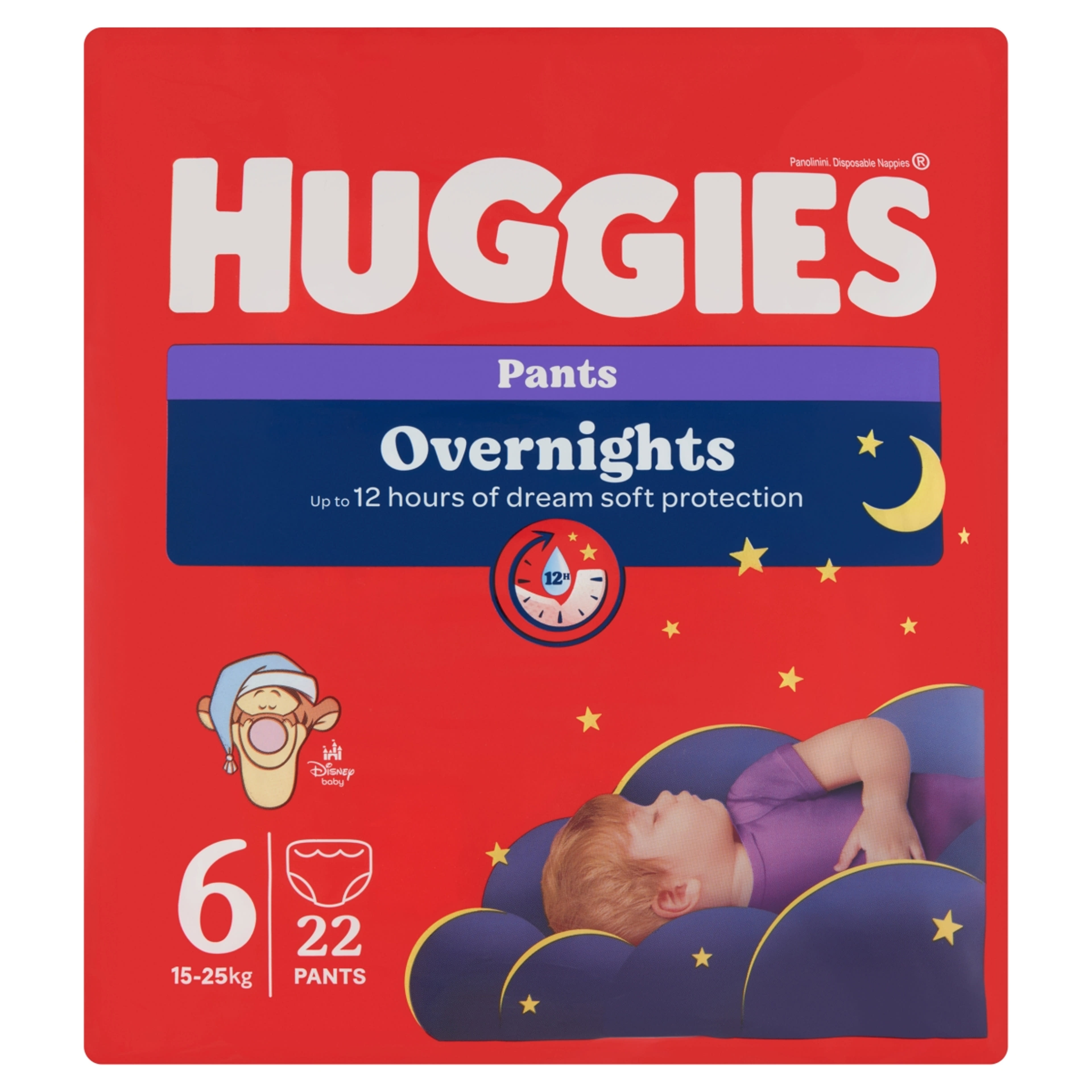 Huggies Pants Overnight 6 éjszakai bugyipelenka 15-26 kg - 22 db-1
