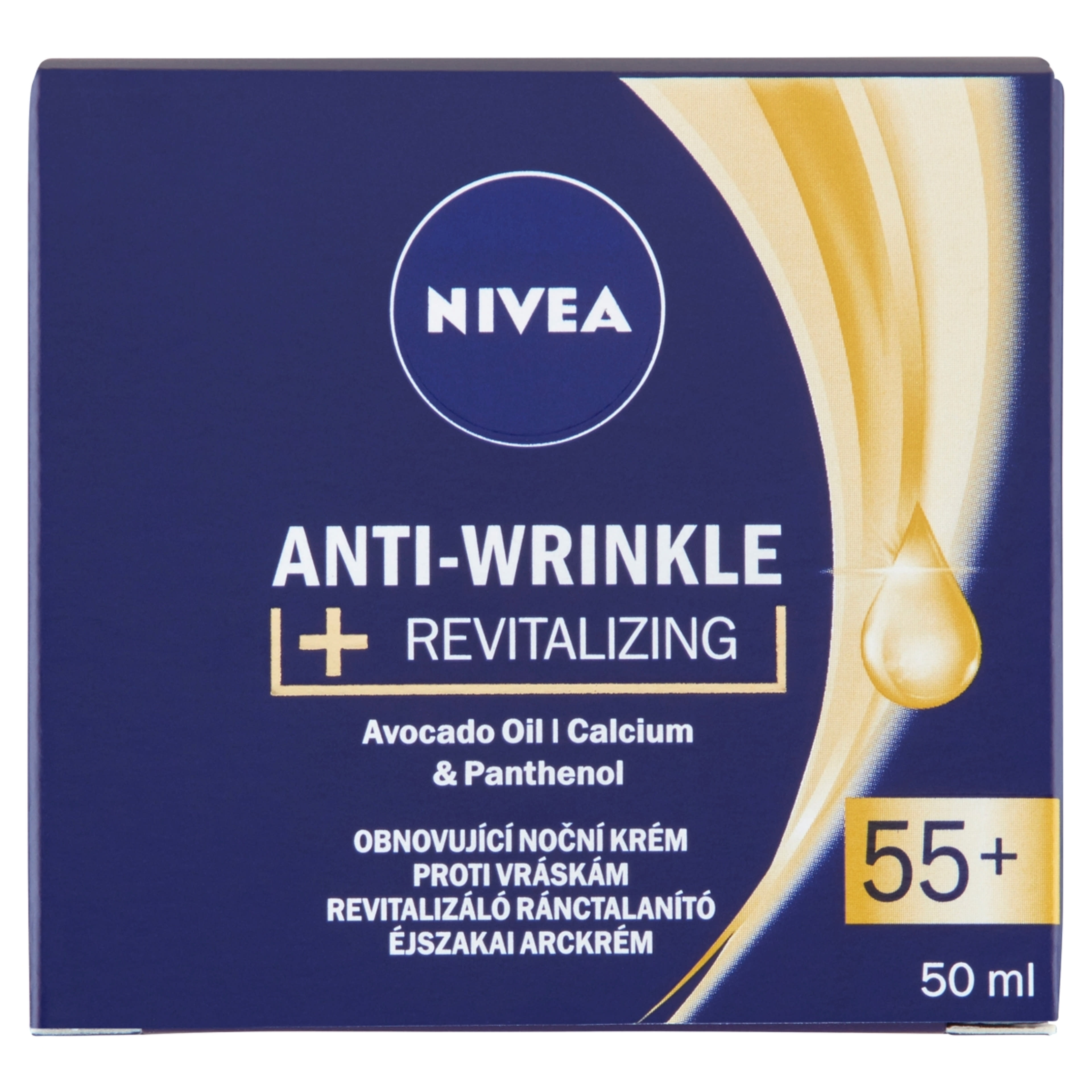Nivea anti wrinkle 55+ éjszakai arckrém - 50 ml-1