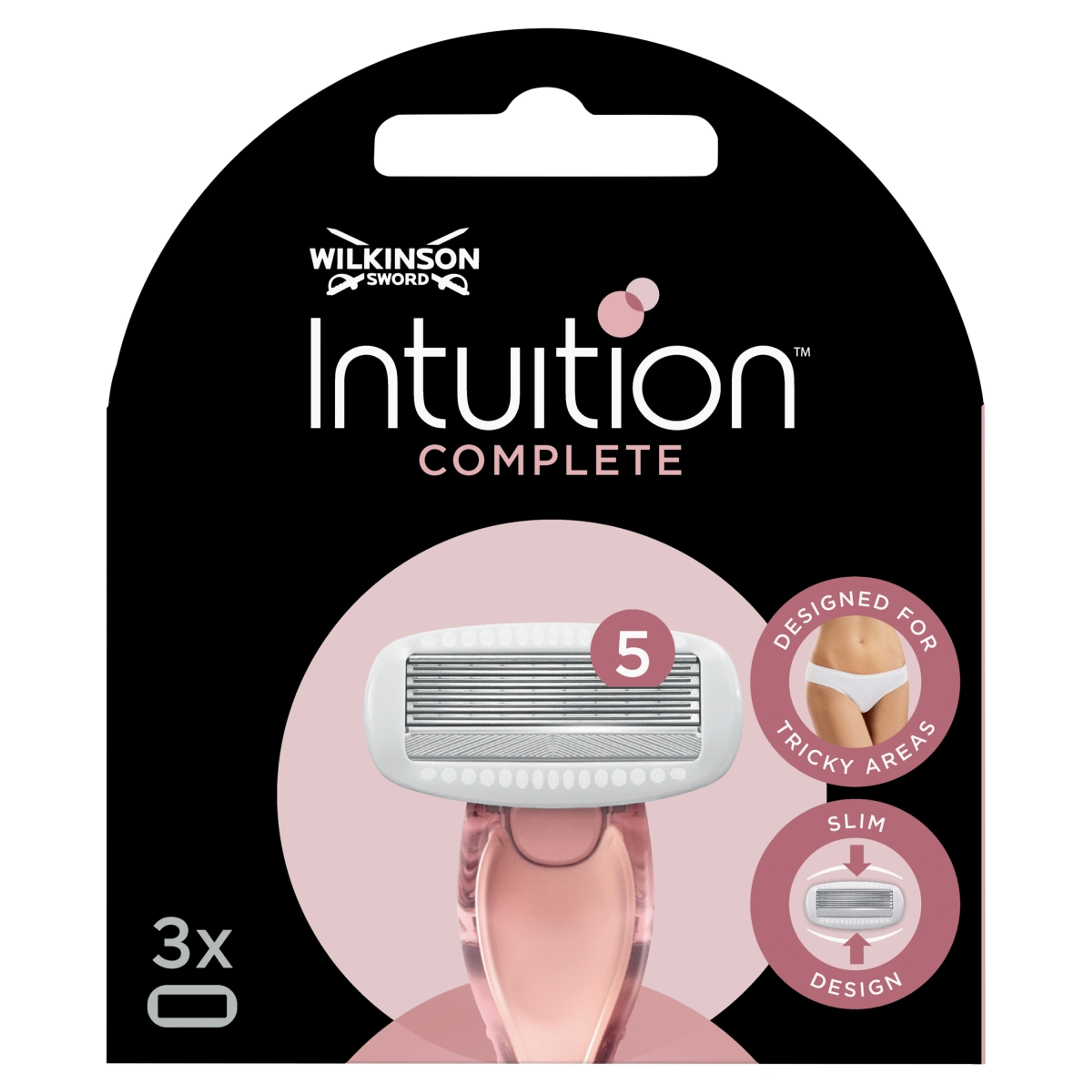 Wilkinson Sword Intuition Complete borotvafej 5 pengével - 3 db