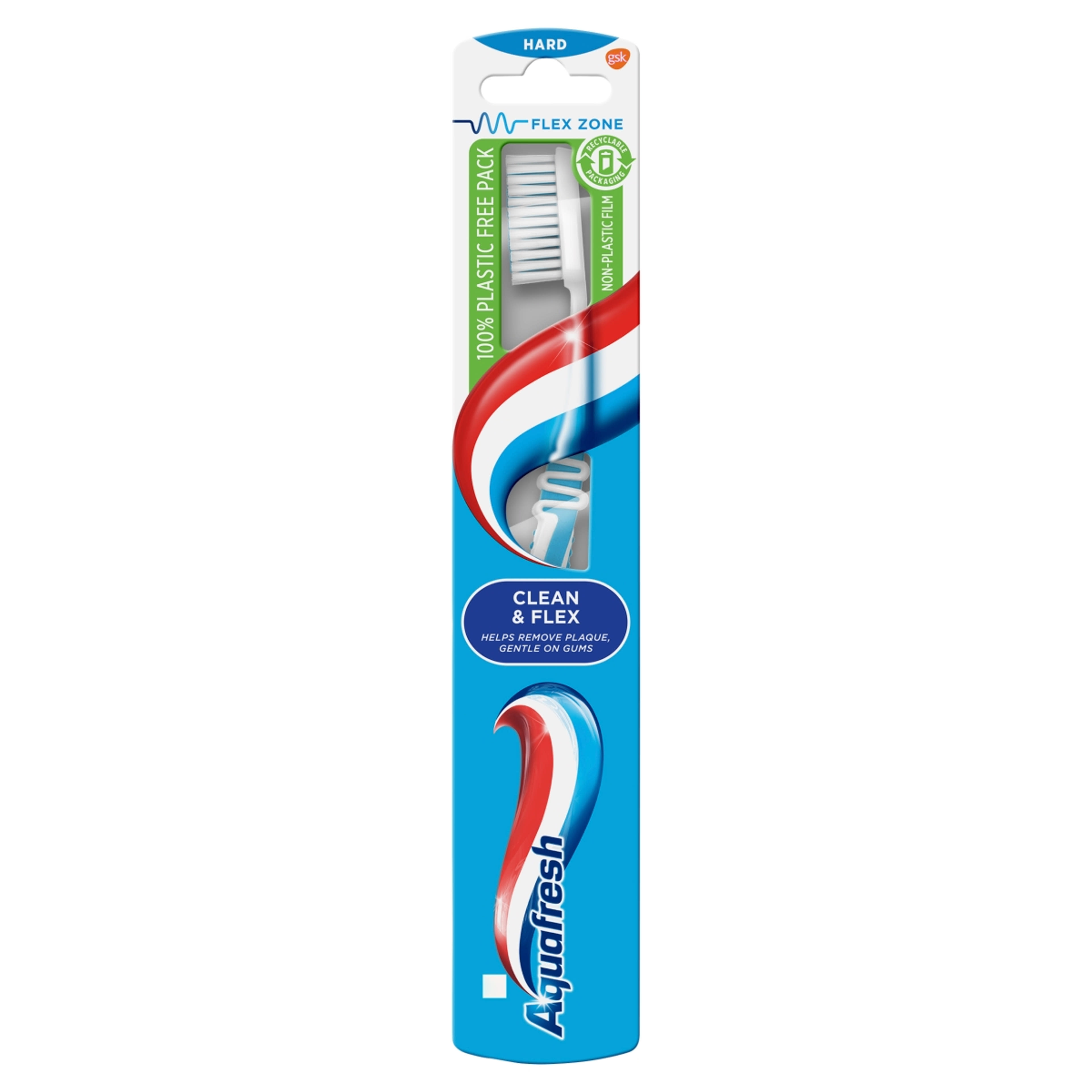 Aquafresh  Clean & Flex fogkefe kemény sörtékkel - 1 db-1