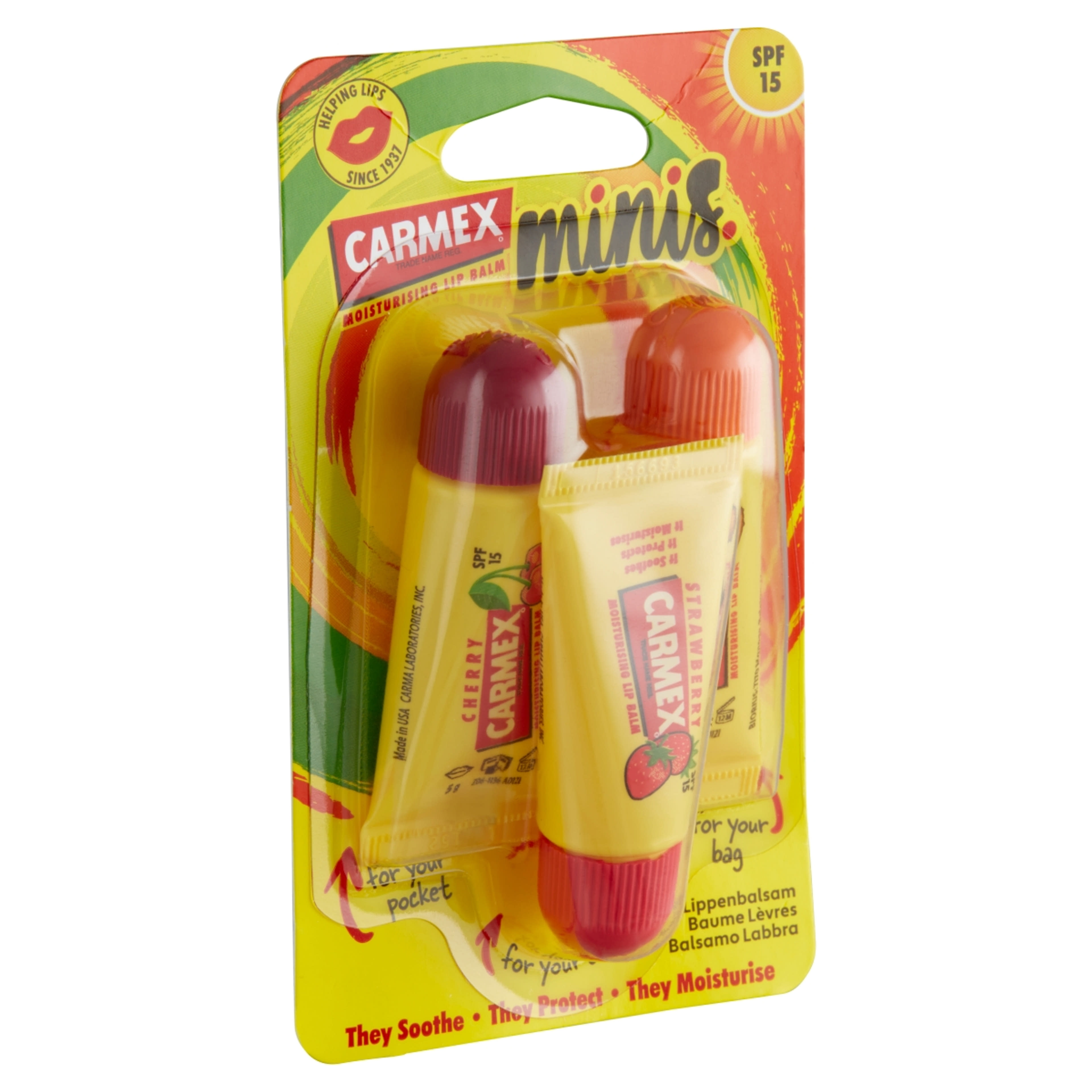 Carmex Minis ajakbalzsam SPF 15 3 db - 15 g-2
