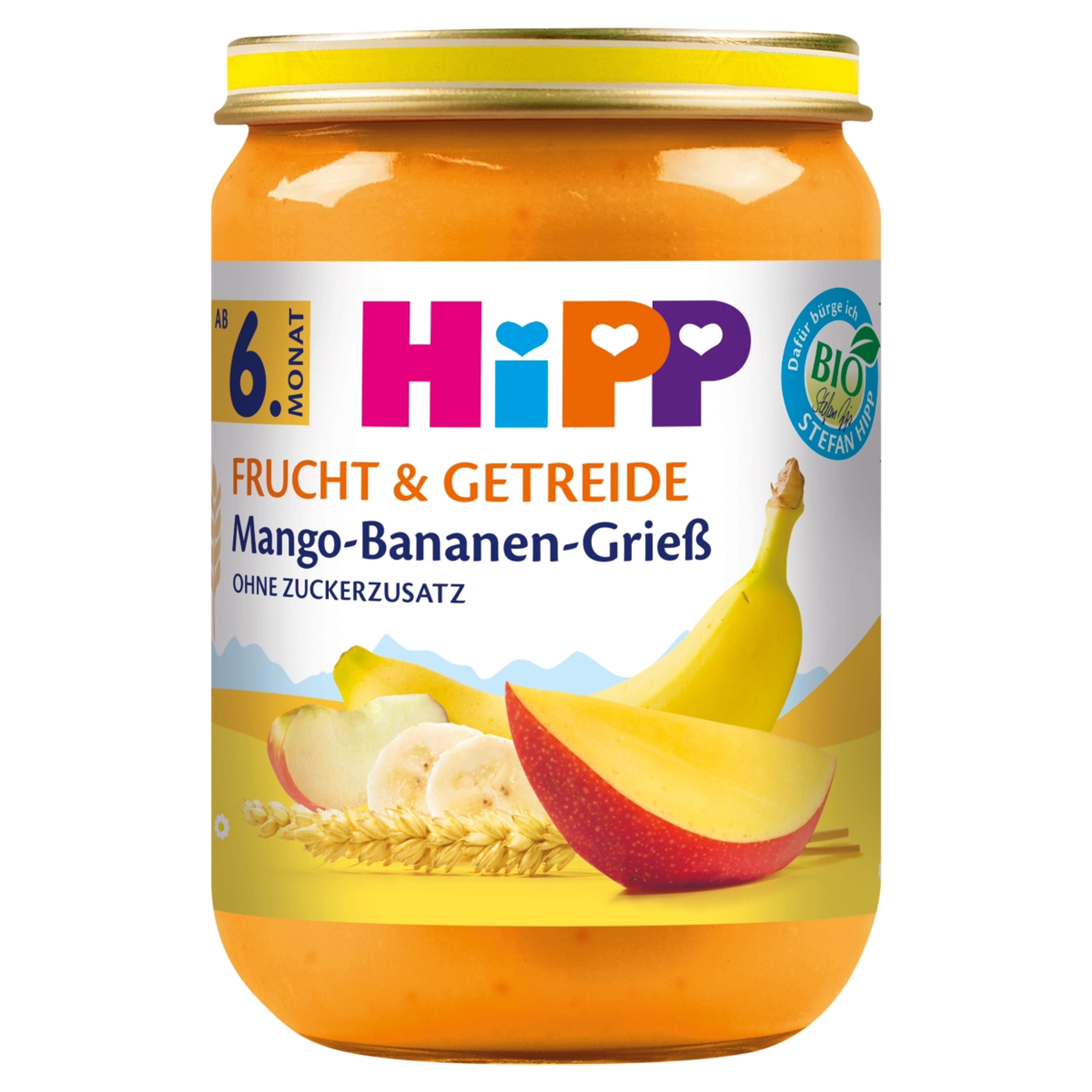 HiPP bio mangós-bananos gríz bébidesszert 6 hónapos kortól - 90 g-1