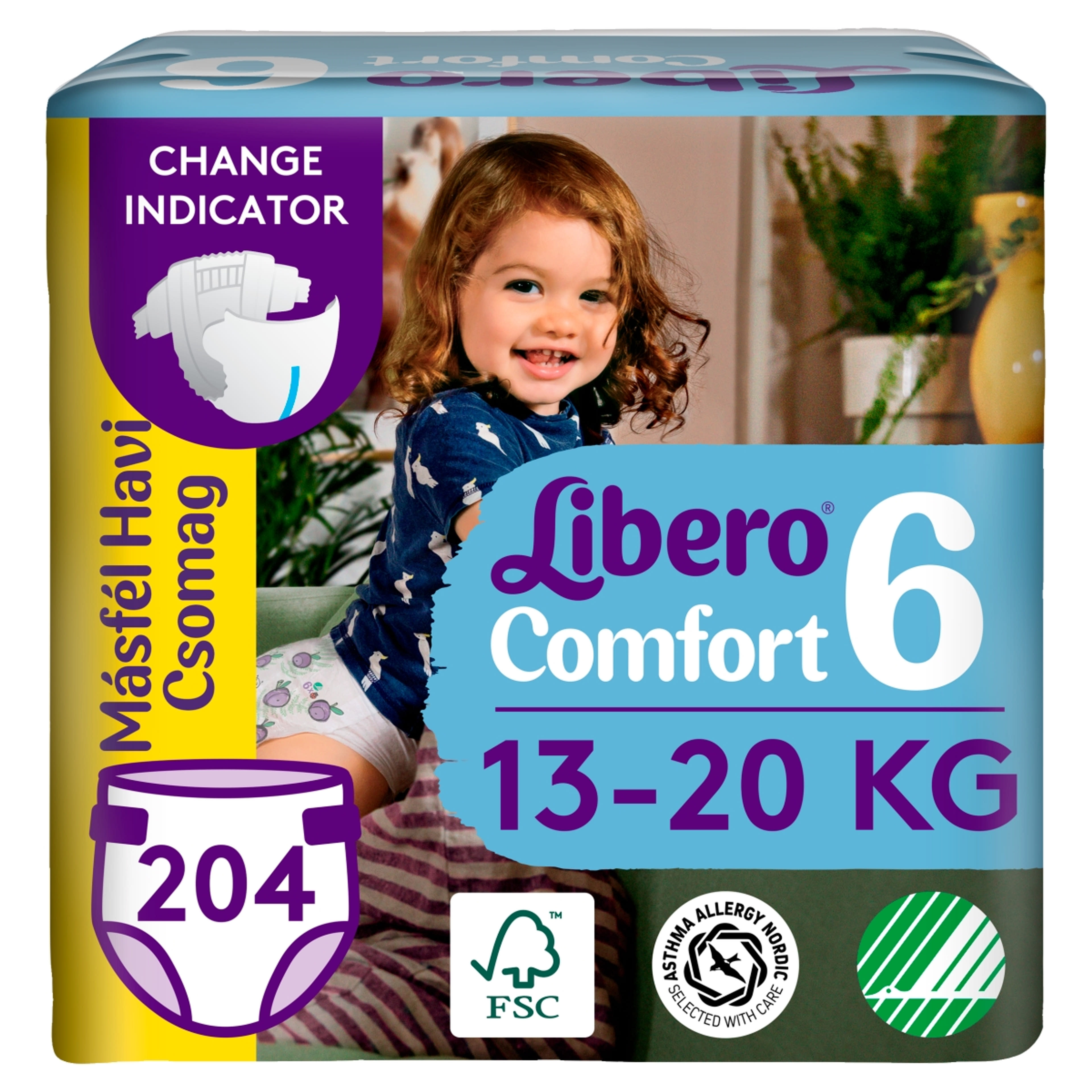 Libero Comfort nadrágpelenka 6-os 13-20 kg - 204 db