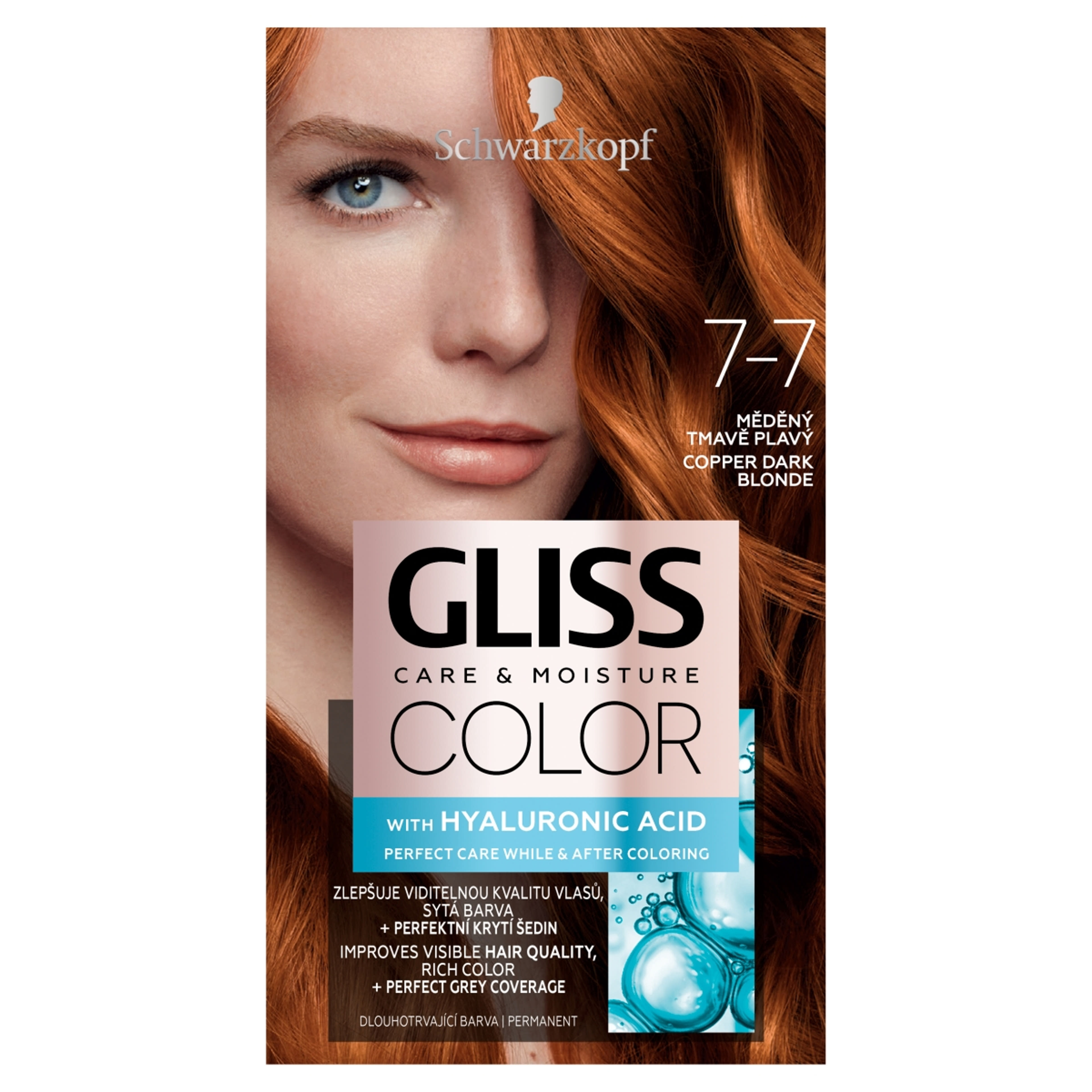 Gliss Color tartós hajfesték 7-7 Rezes sötétszőke - 1 db