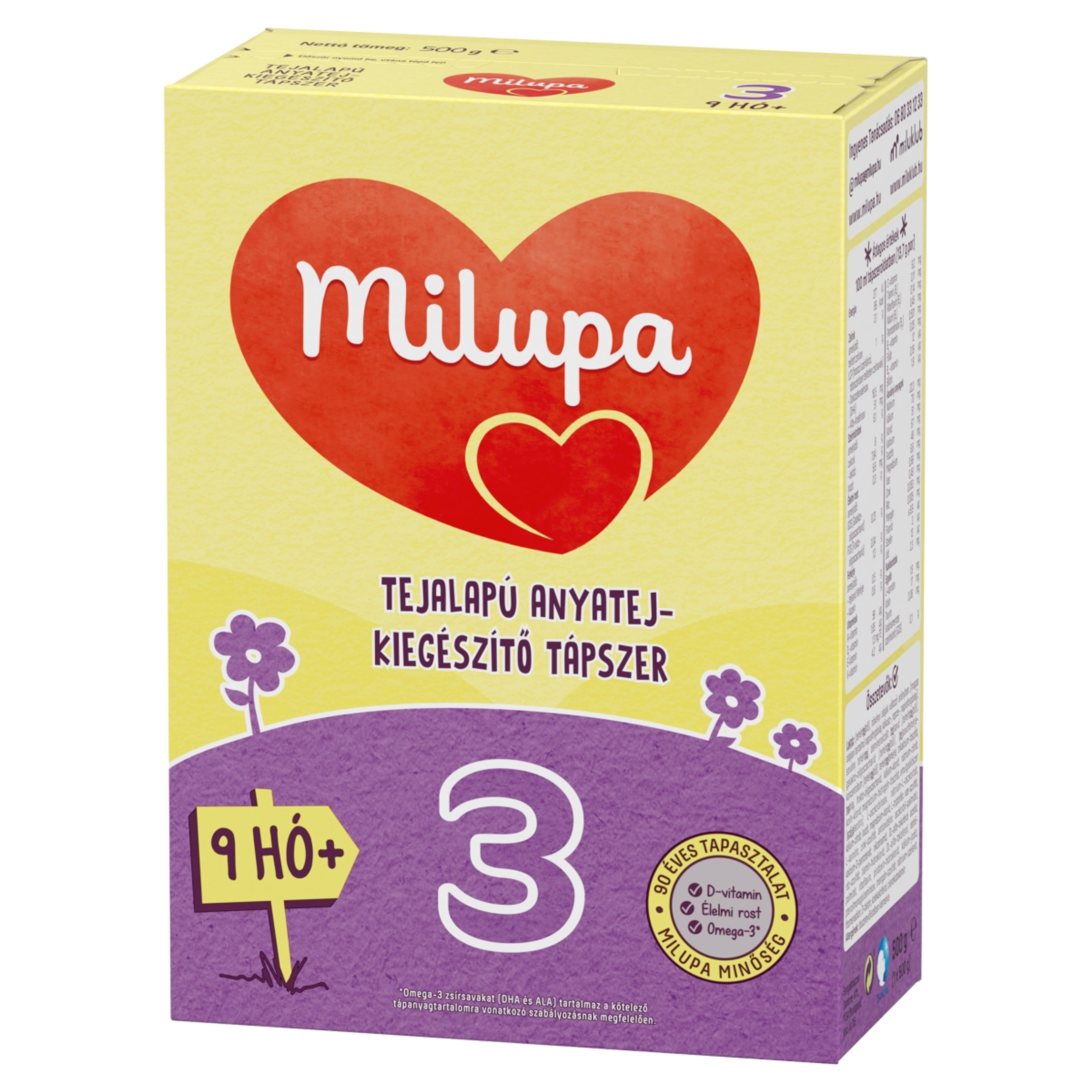 Milupa 3 tápszer 9 hónapos kortól - 500 g-2