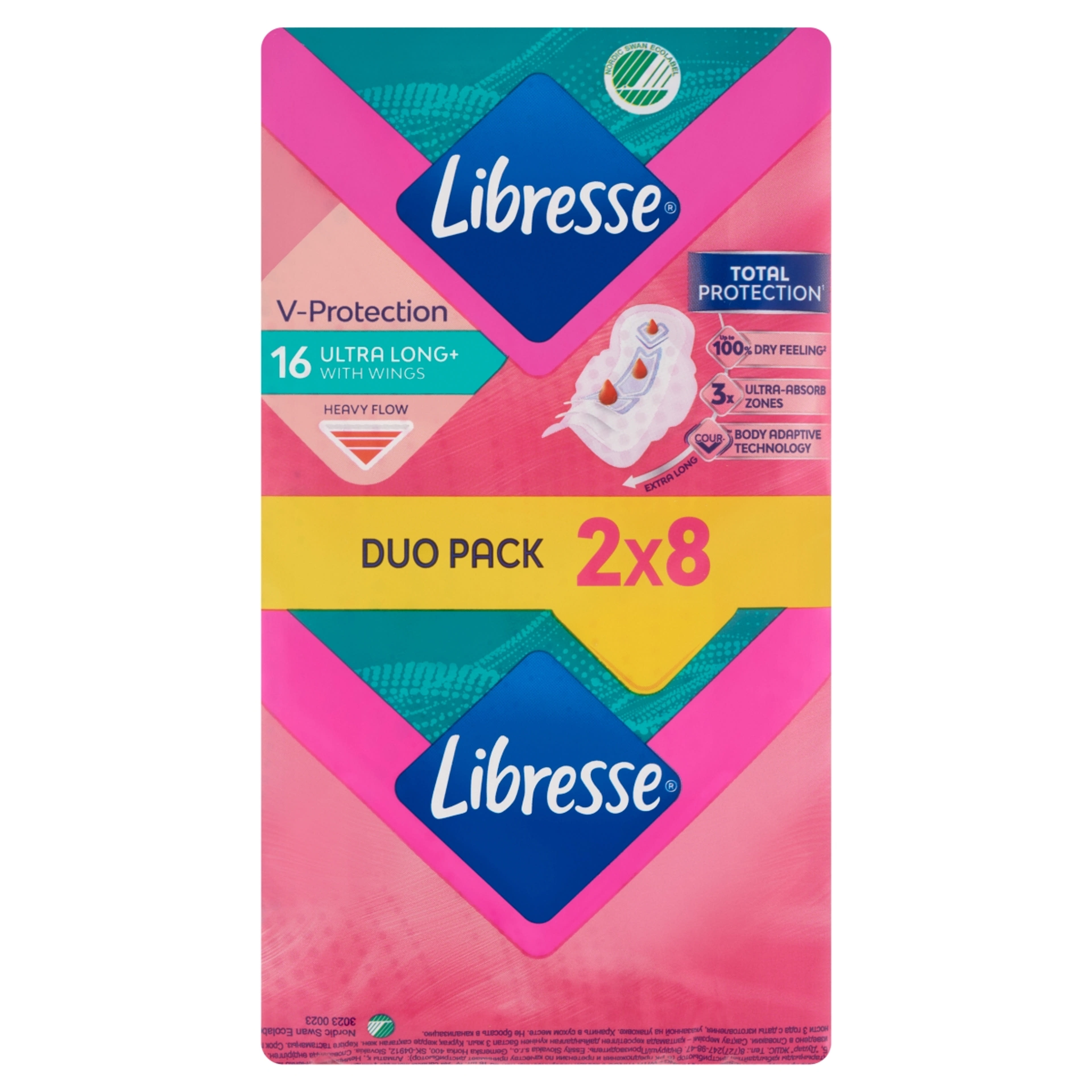 Libresse Ultra Long vékony szárnyas egészségügyi betét - 16 db-1