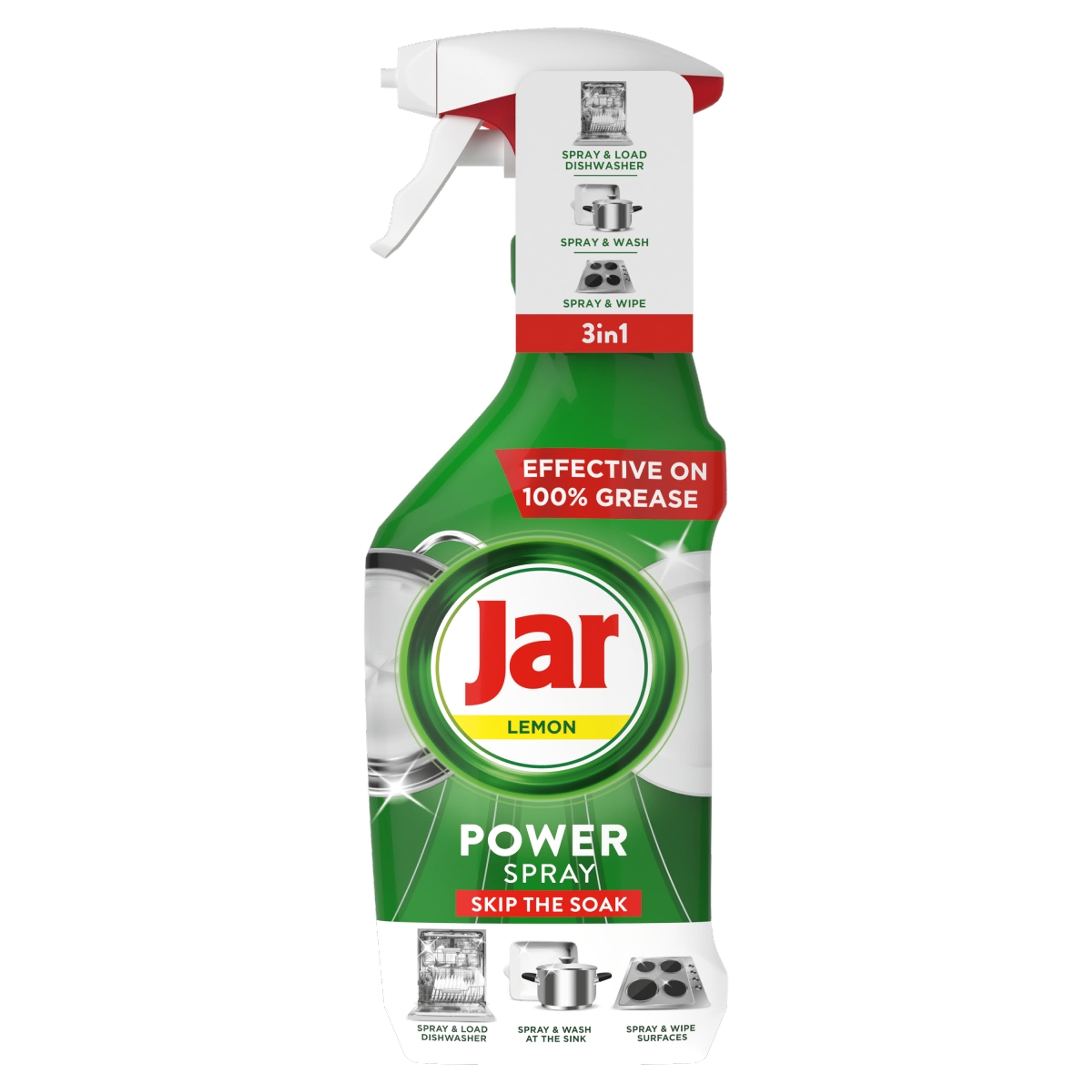 Jar Power Spray kézi mosogatószer citrom illattal -500 ml