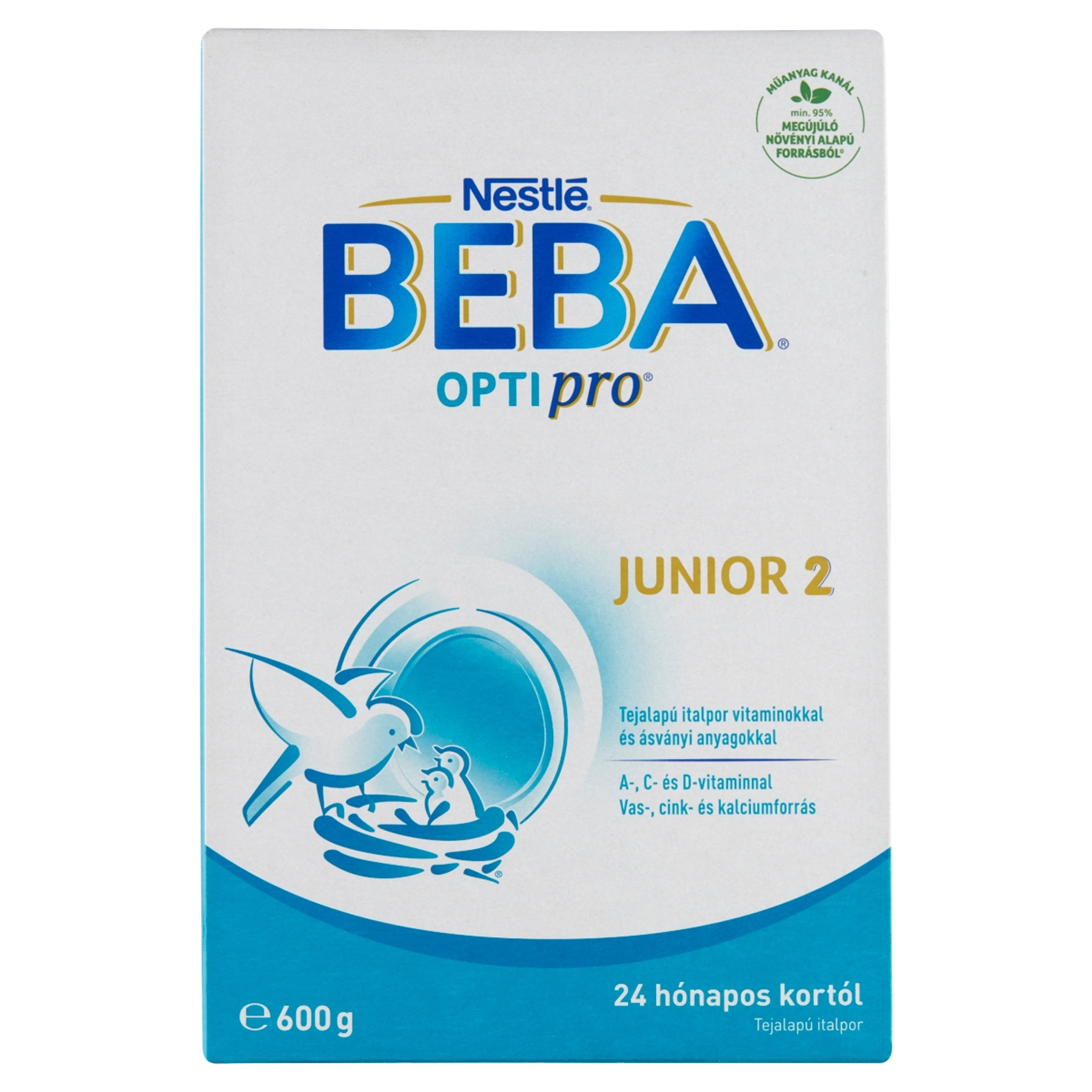 BEBA OPTIPRO Junior 2 italpor sovány tejjel 24 hónapos kortól - 600 g