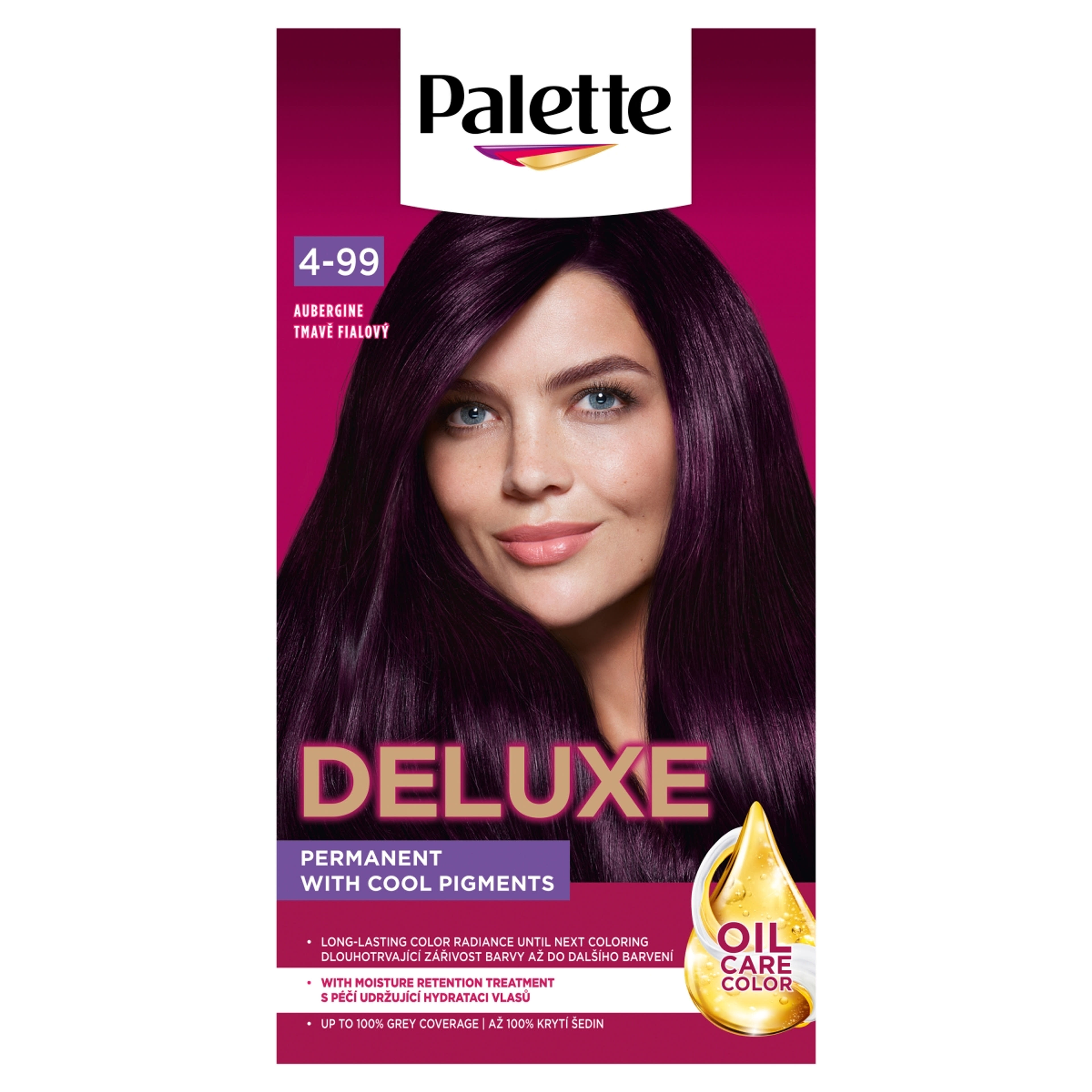 Palette Deluxe 4-99 padlizsán intenzív krémhajfesték (880) - 1 db