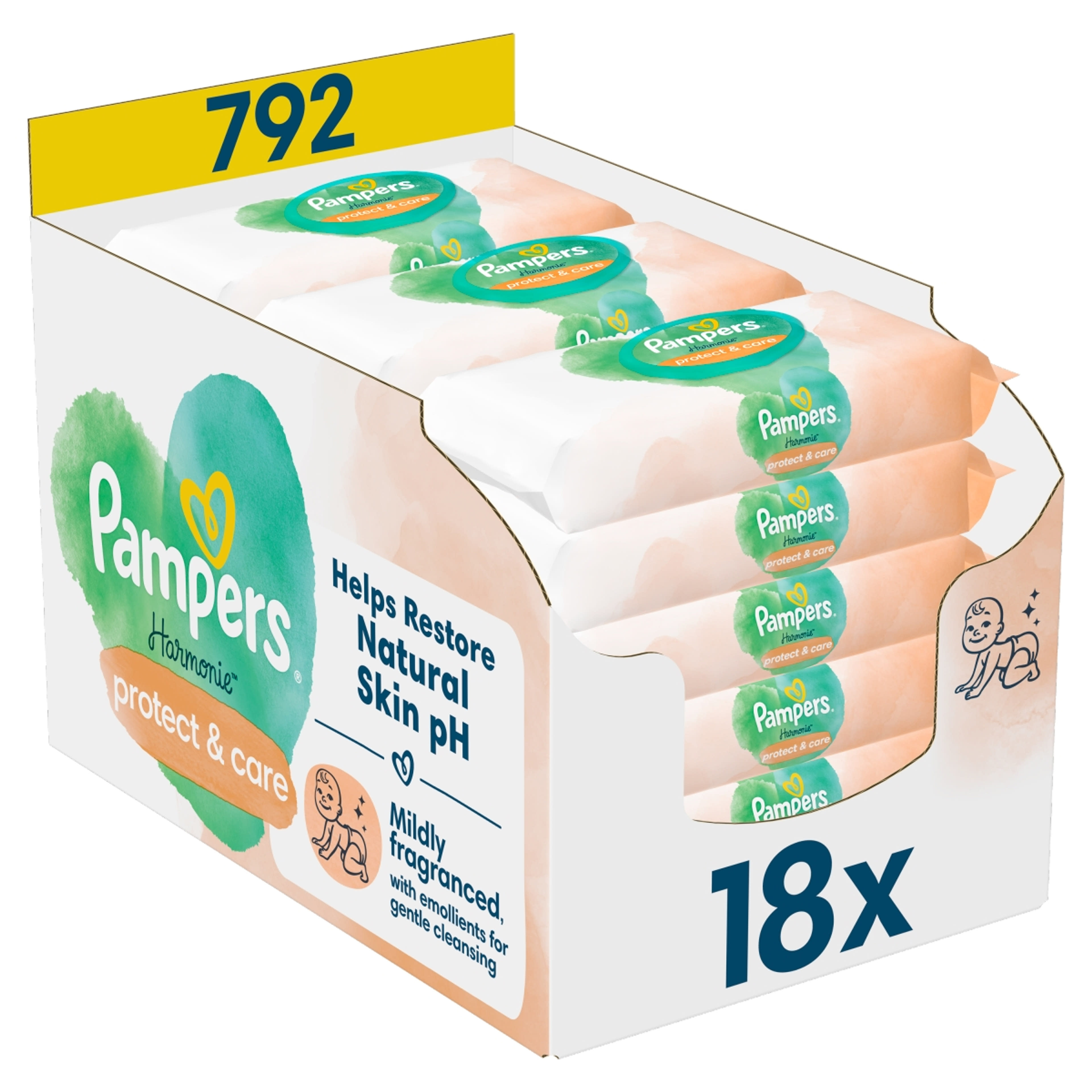 Pampers Harmonie Protect & Care nedves törlőkendő - 792 db-7