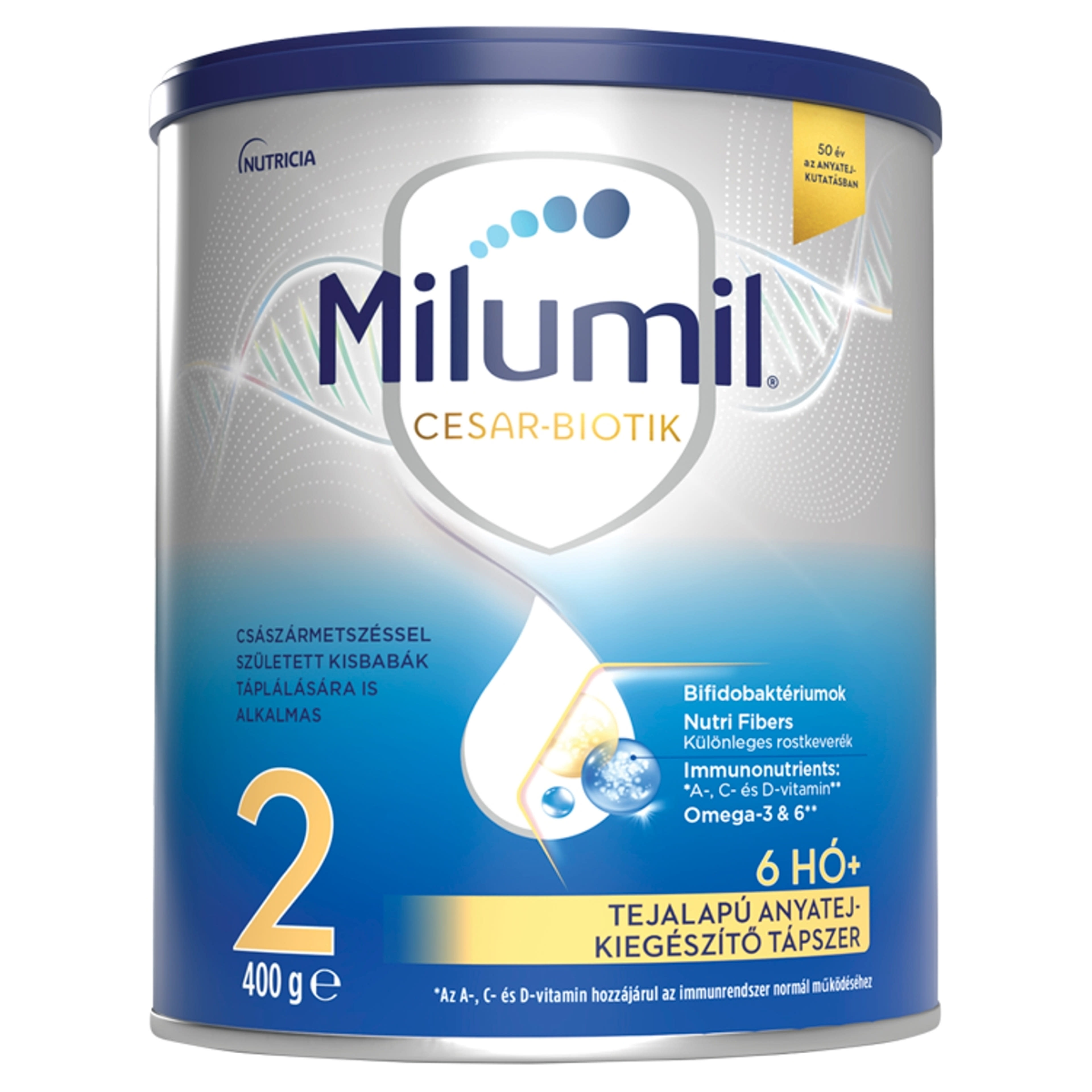 Milumil Cesar-Biotik 2 anyatej-kiegészítő tápszer 6 hónapos kortól - 400 g