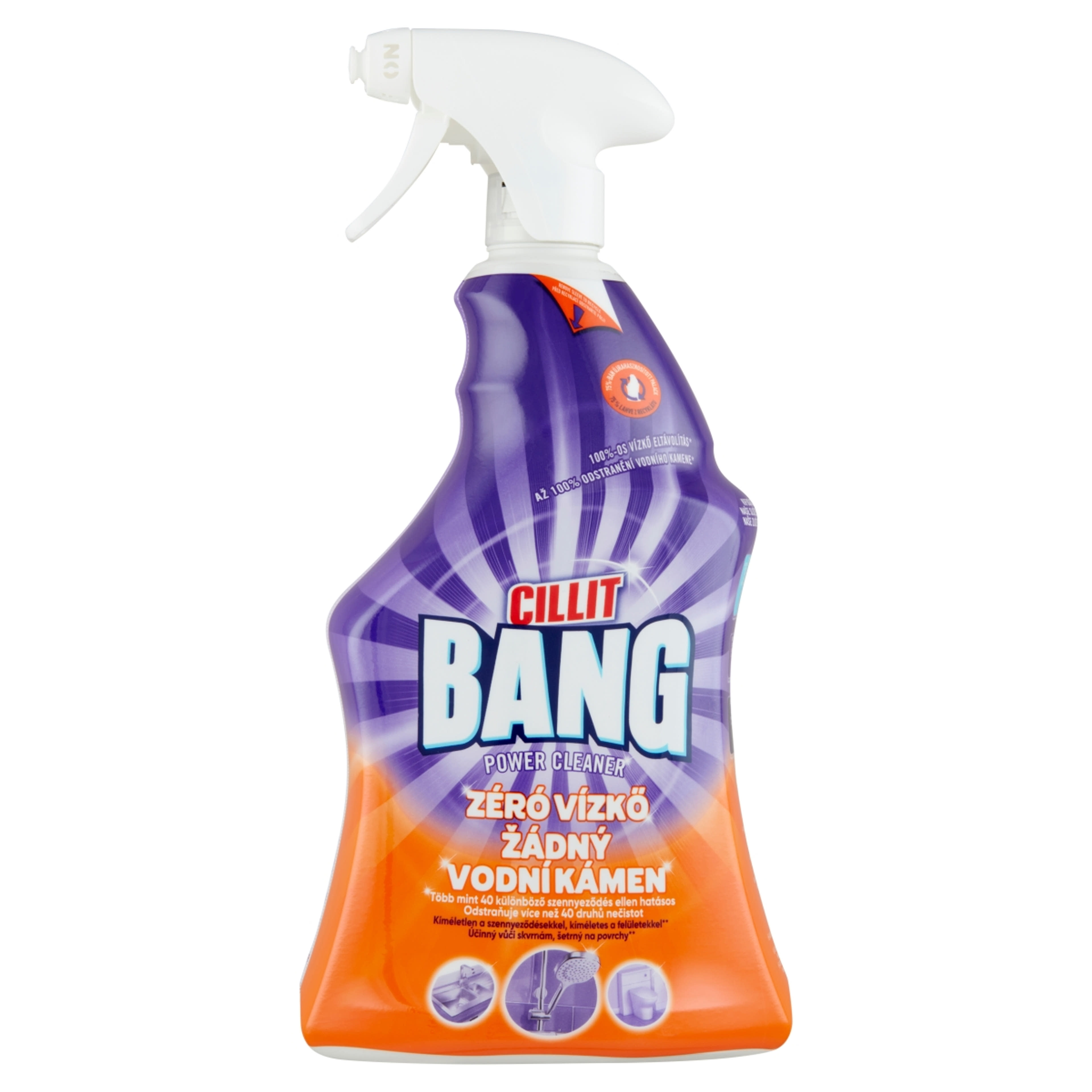 Cillit Bang Turbo Power Vízkőmentes Csillogás Vízkőtisztító Spray - 750 ml-1