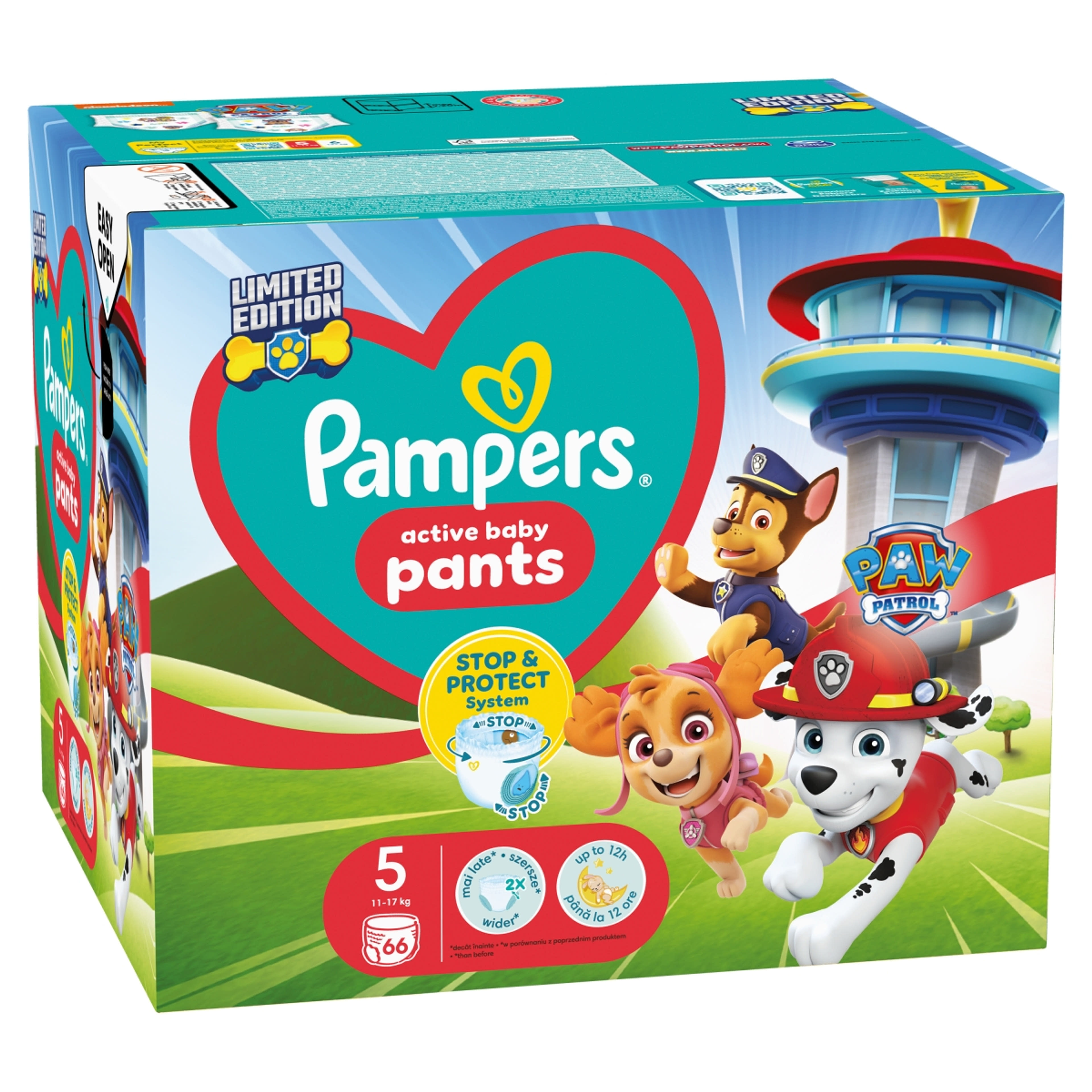 Pampers Pants Mancs Őrjárat bugyipelenka 5-ös méret 12-17 kg - 66 db-3