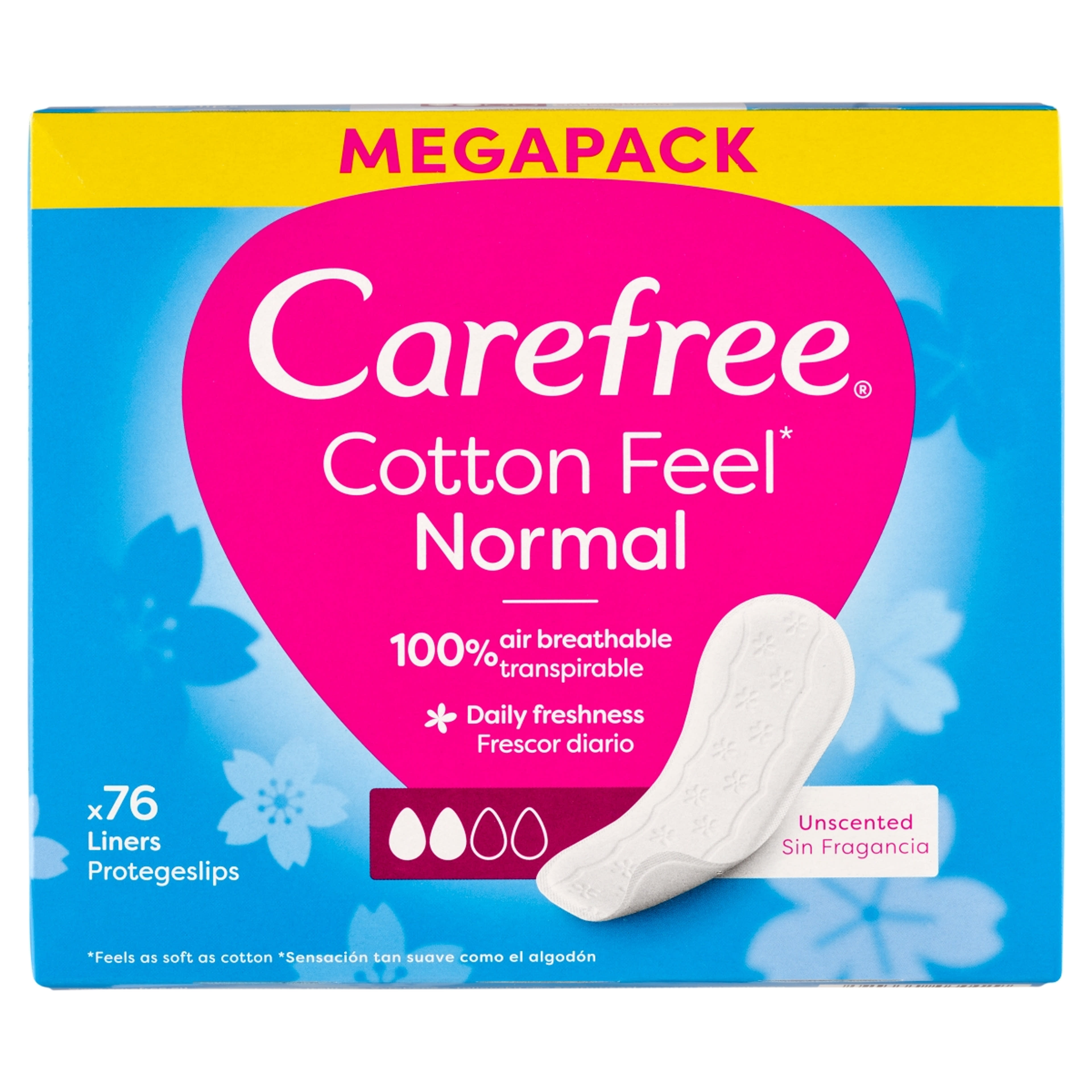 Carefree Cotton Feel tisztasági betét - 76 db-1