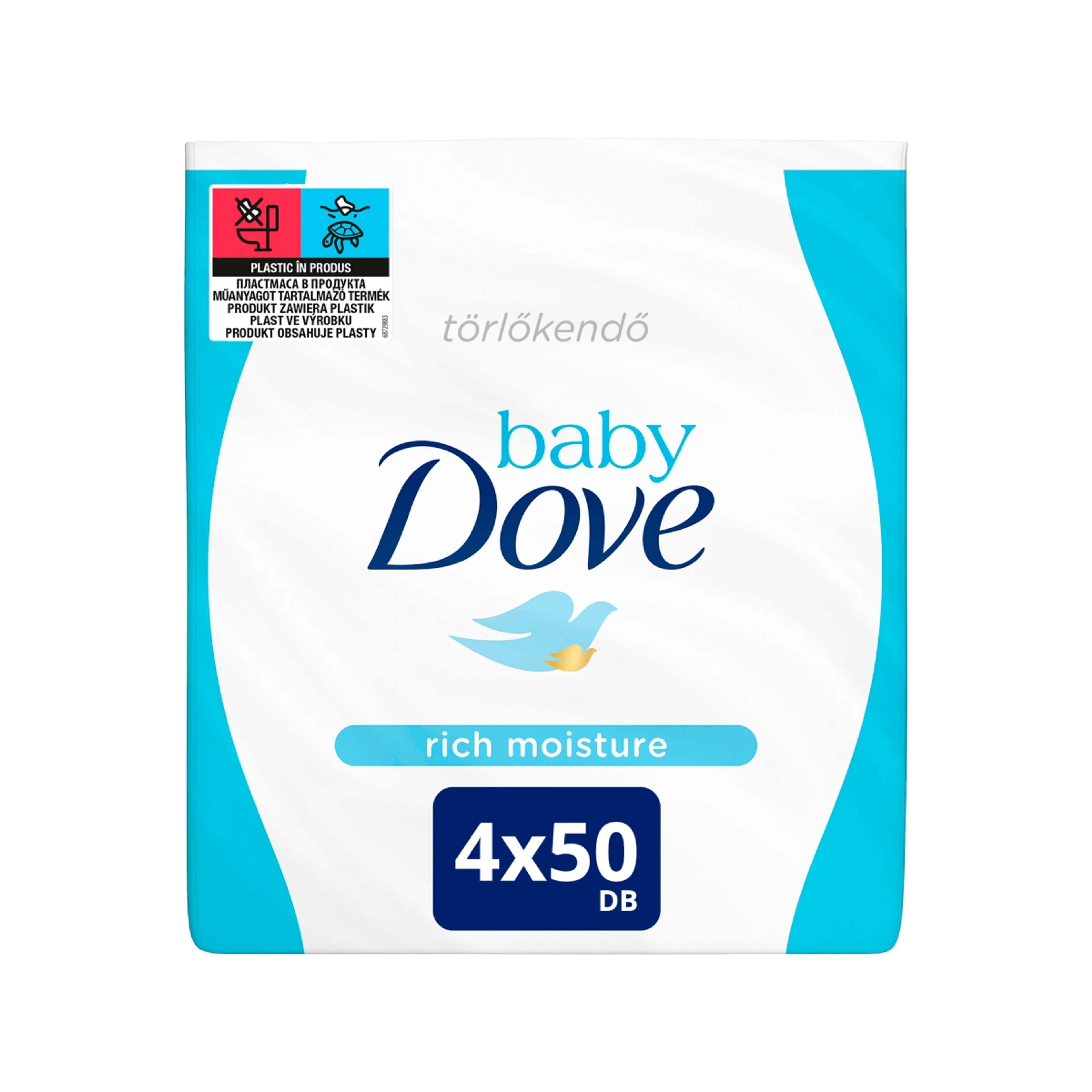 Dove Baby törlőkendő (4*50) - 1 db-2