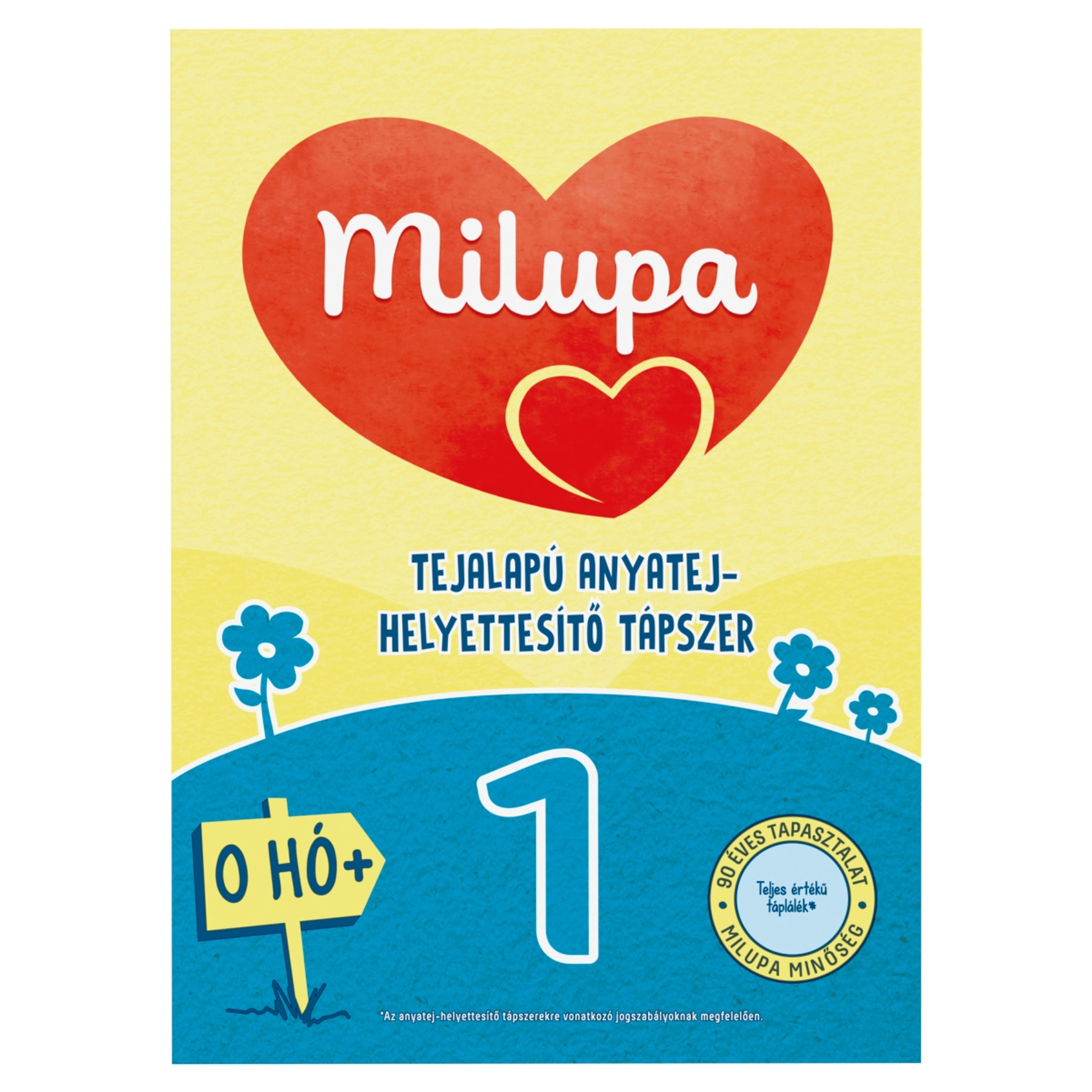 Milupa 1 tejalapú anyatej-helyettesítő tápszer 0 hónapos kortól - 600 g