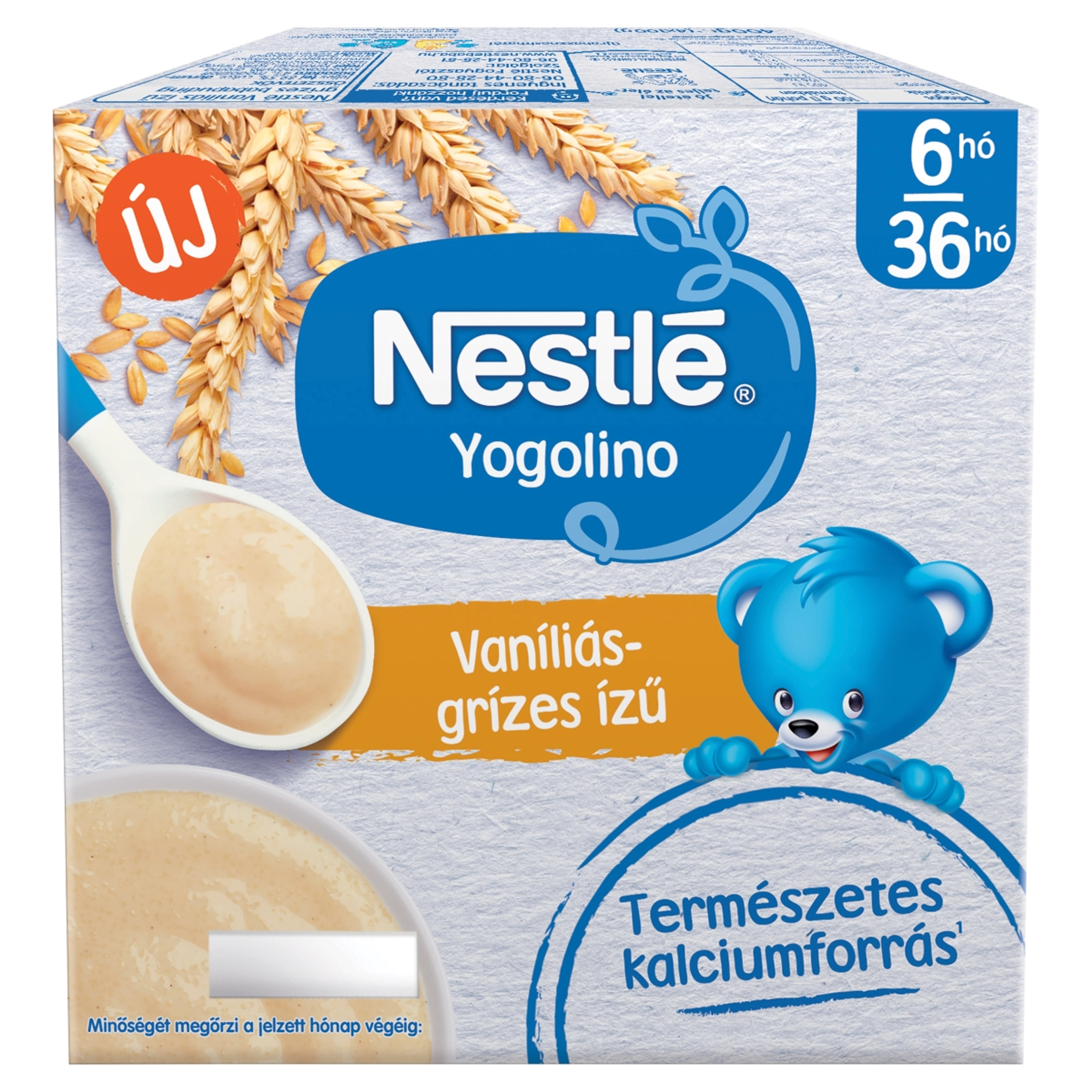Nestlé Yogolino Bébidesszert Grízes Vaníliás 6 Hónapos Kortól 4*100g - 400 g