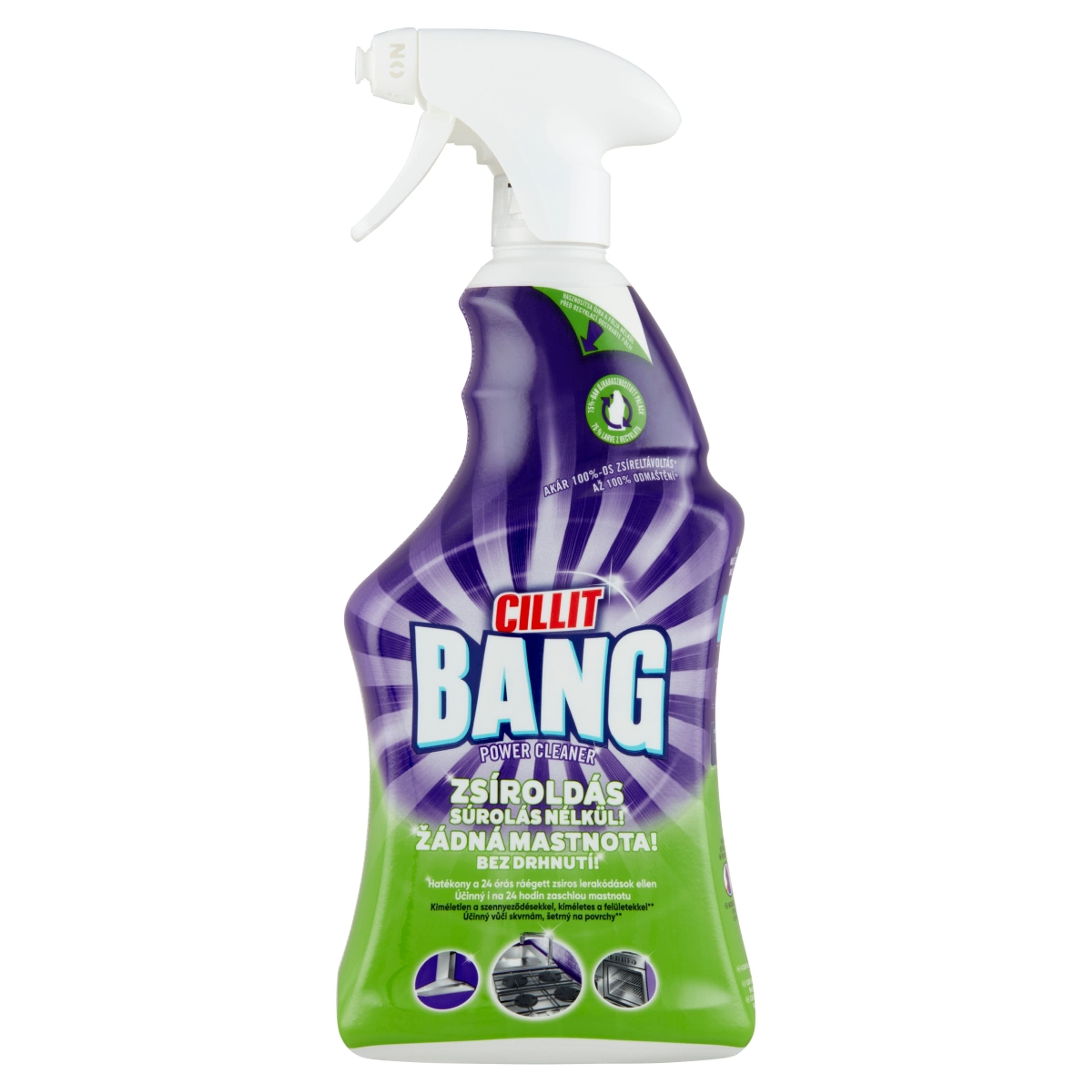 Cillit Bang Power Cleaner Zsíros Szenyeződésekre Tisztító Spray - 750 ml