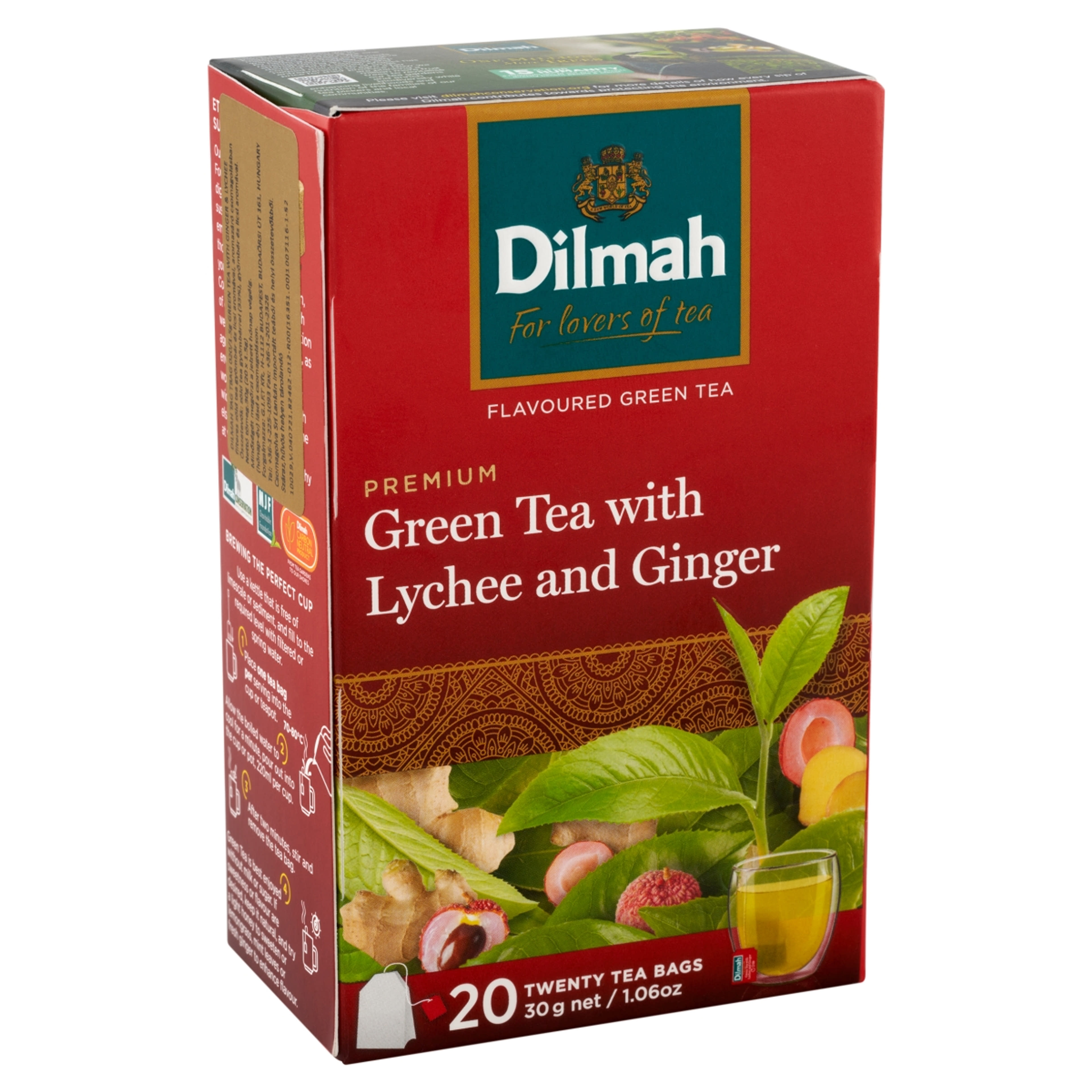 Dilmah Green tea gyömbér és licsi aromával - 30 g-2