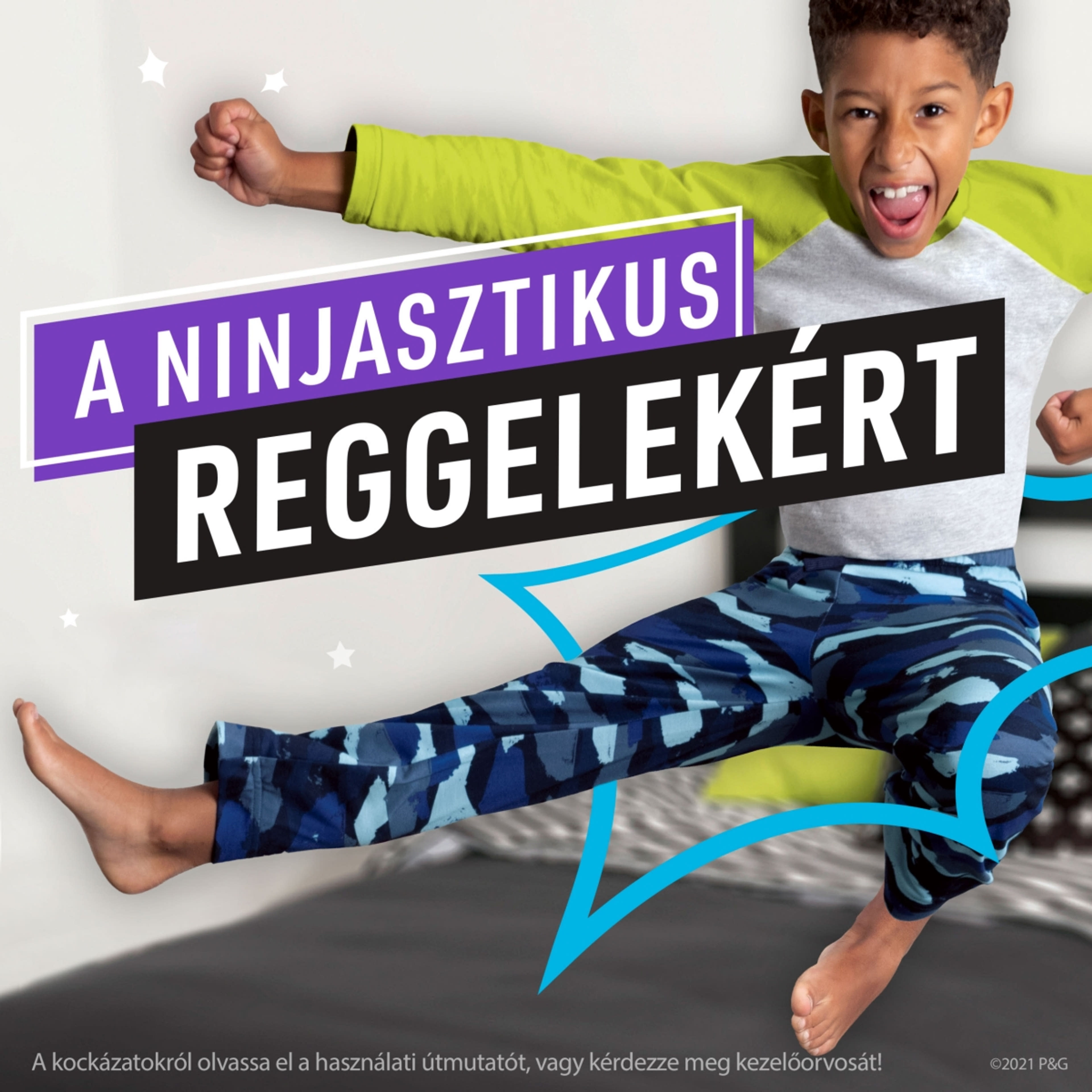 Ninjamas Pyjama Pants bugyipelenka 4-7 év 17-30 kg /szívecskés- 10 db-9