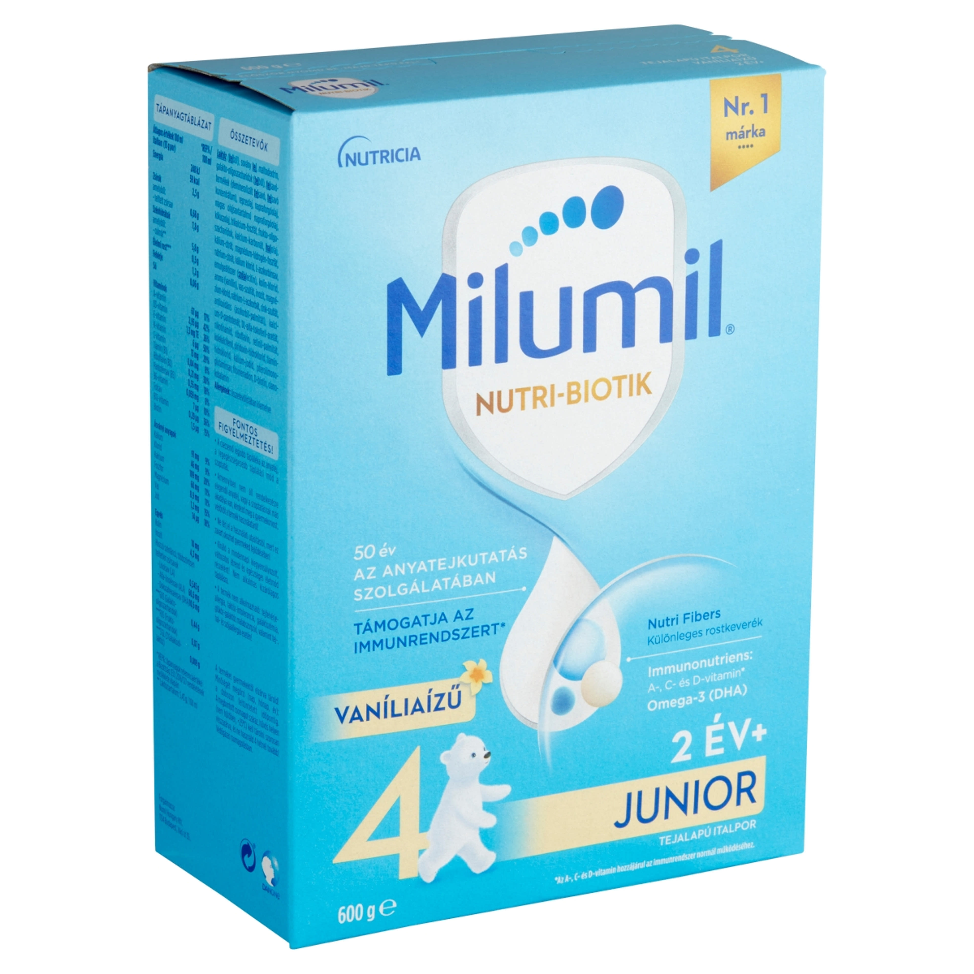 Milumil 4 Vaníliaízű Junior ital 2 éves kortól - 600 g-2