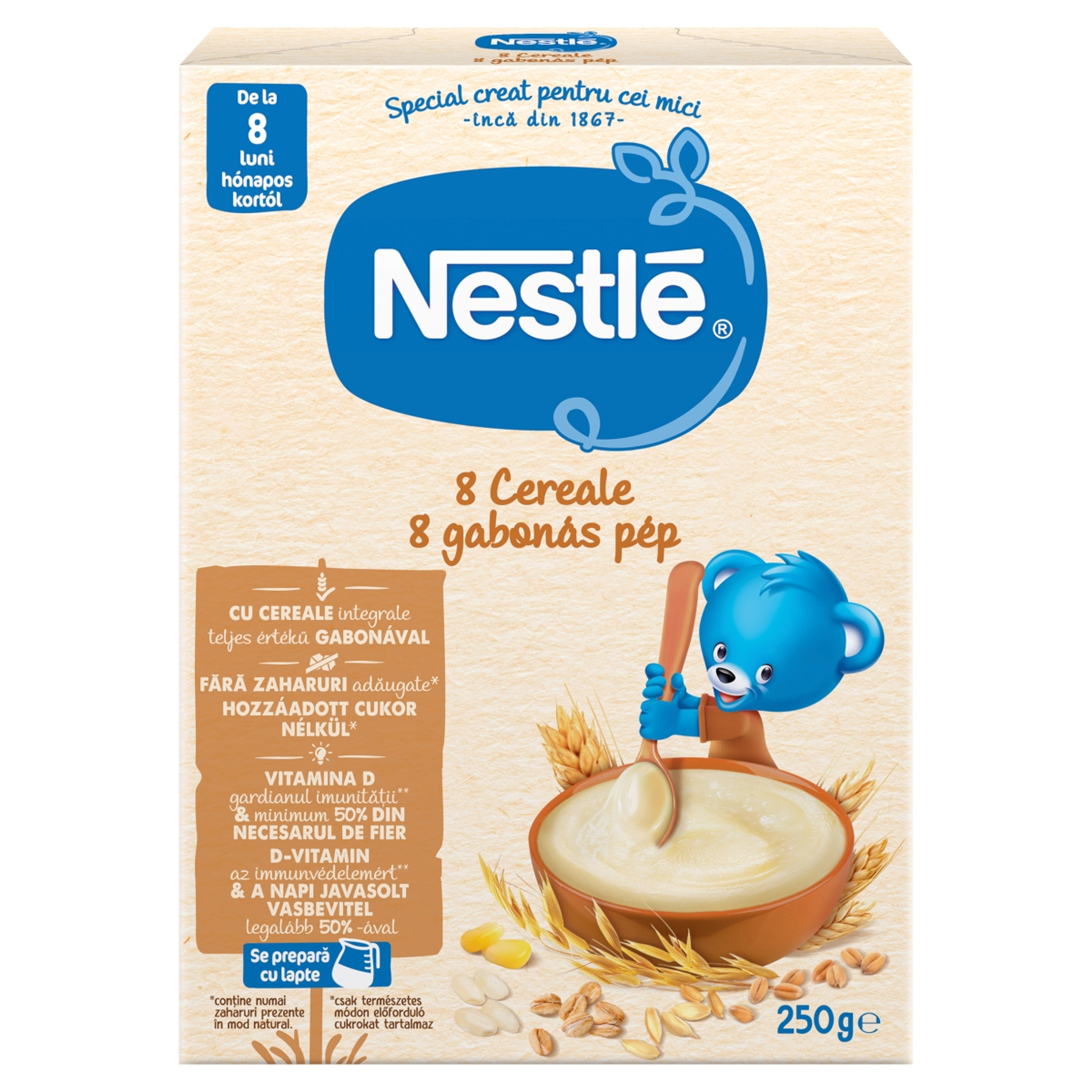 Nestlé Babapép 8 Gabonás 6 Hónapos Kortól - 250 g