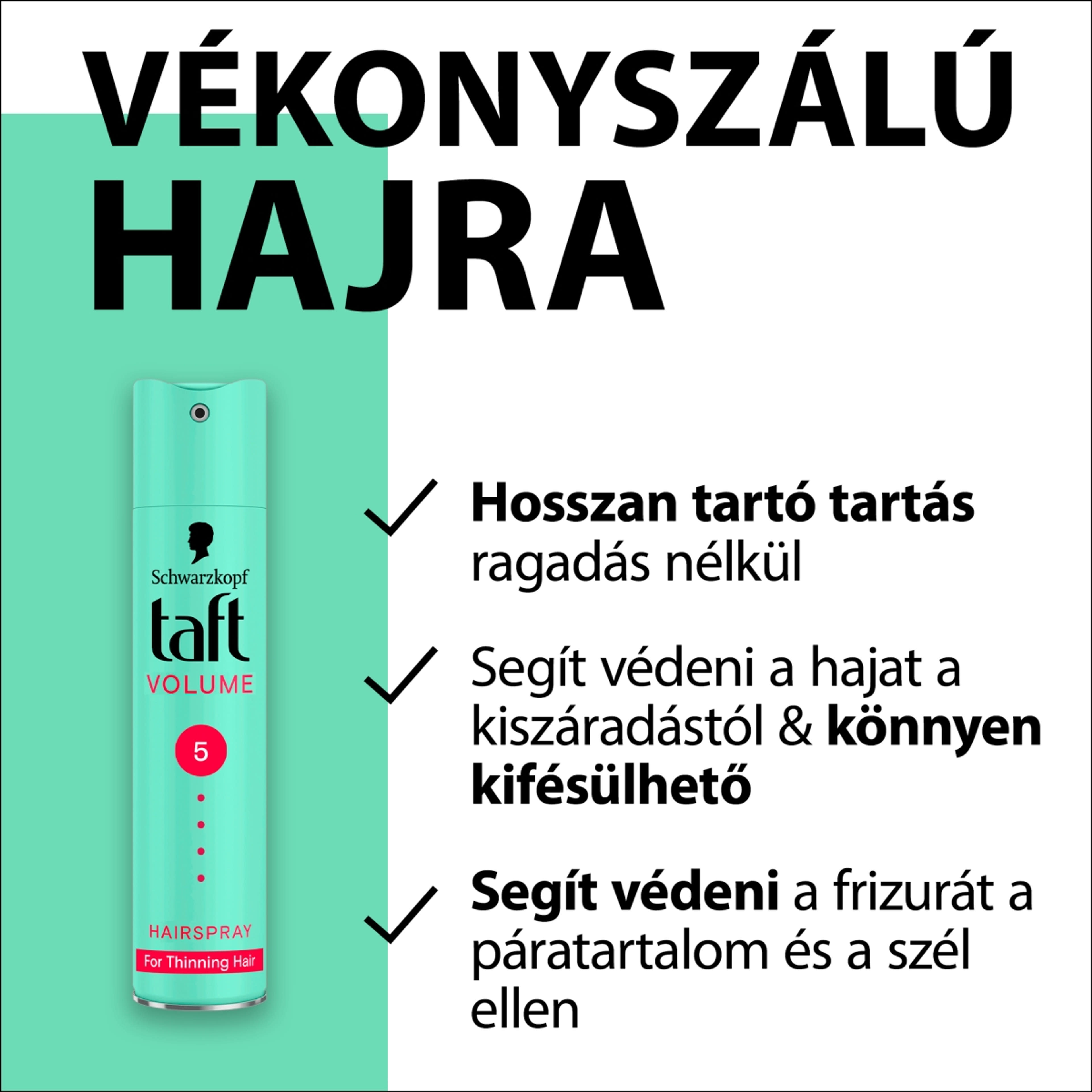 Taft Mega Erős & Dús Hatás hajlakk - 250 ml-3