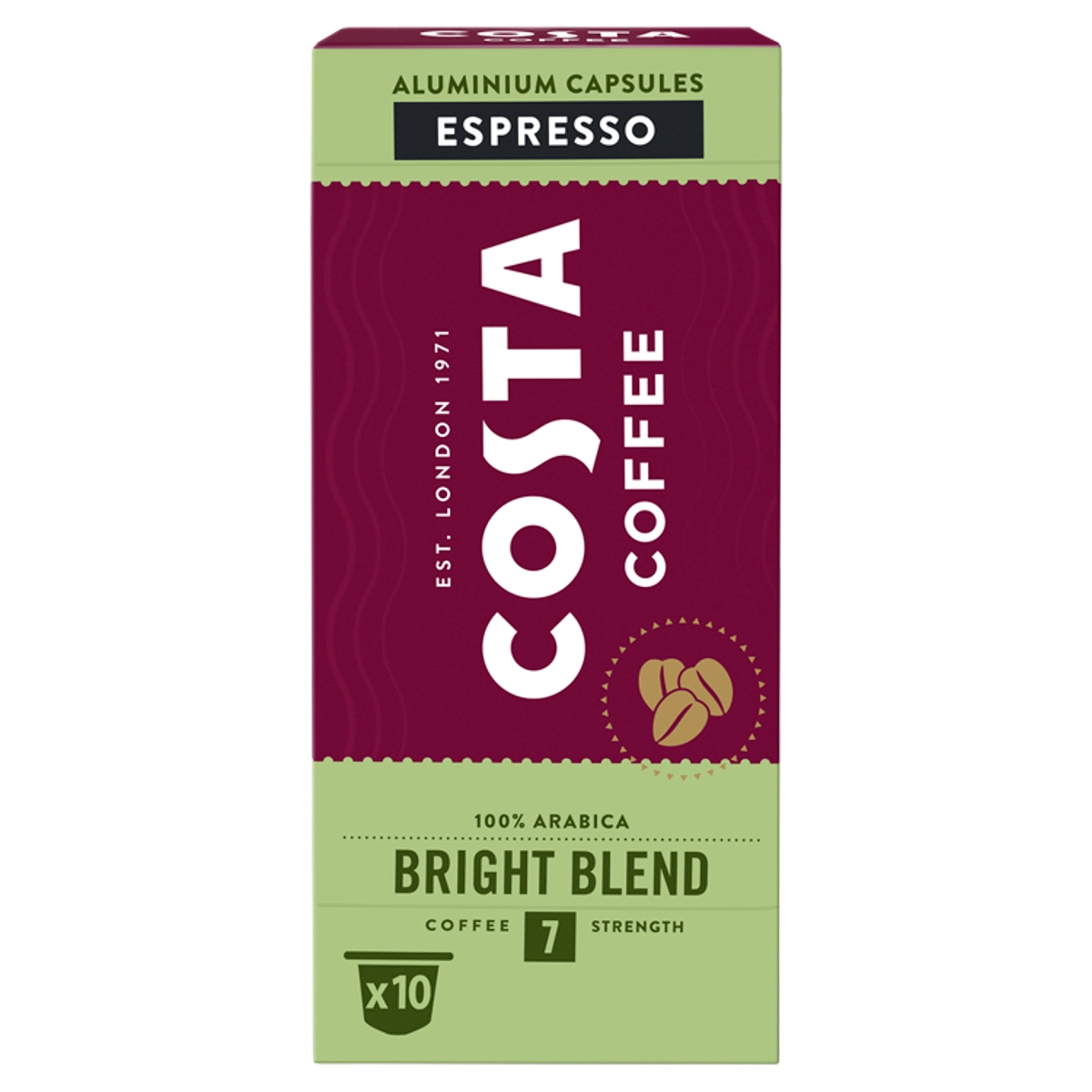 Costa Coffee Bright Blend Espresso kávékapszula - 10 db