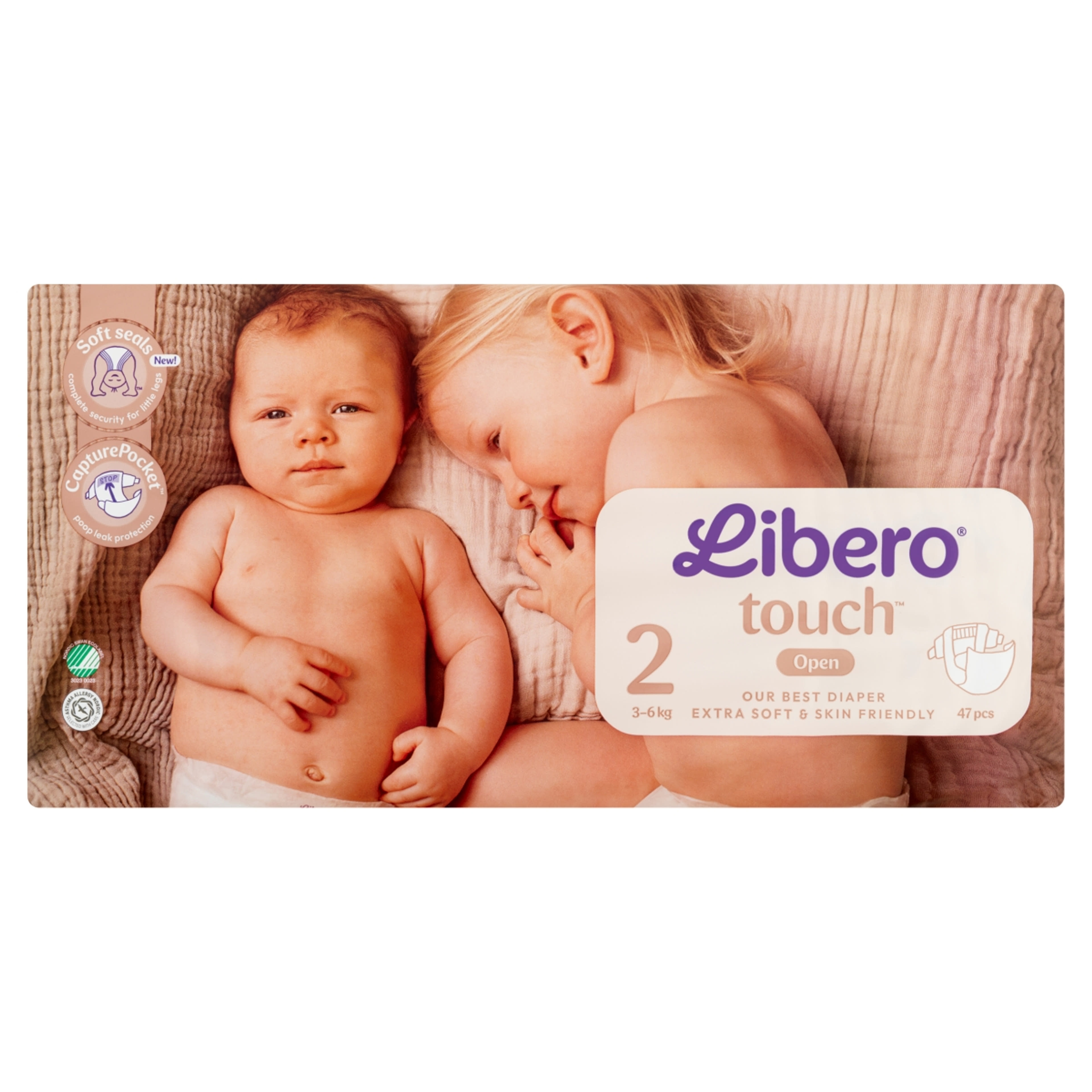 Libero Touch nadrágpelenka, méret: 2, 3-6 kg - 47 db-1