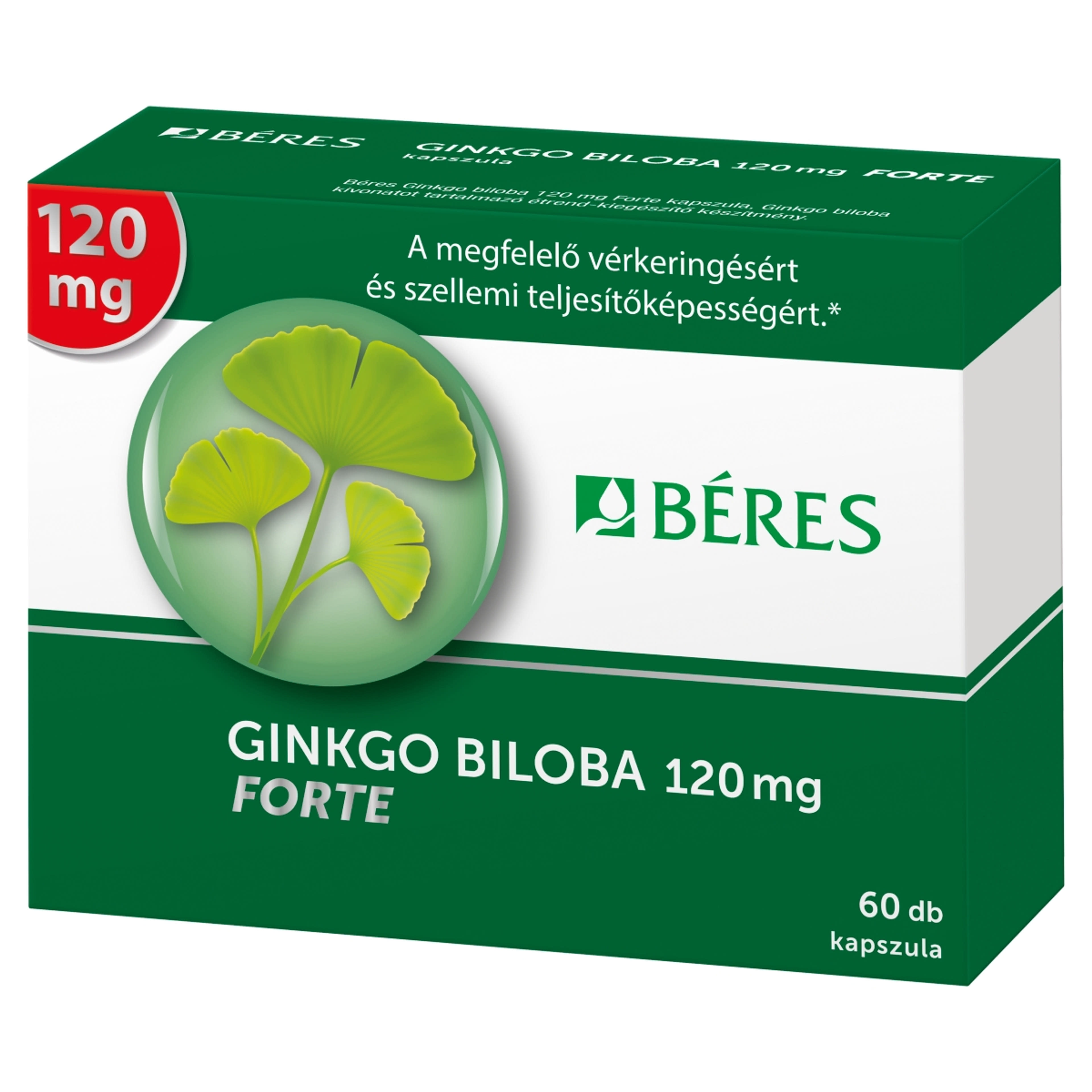 Béres Ginkgo Biloba 120mg Forte Kapszula - 60 db-2