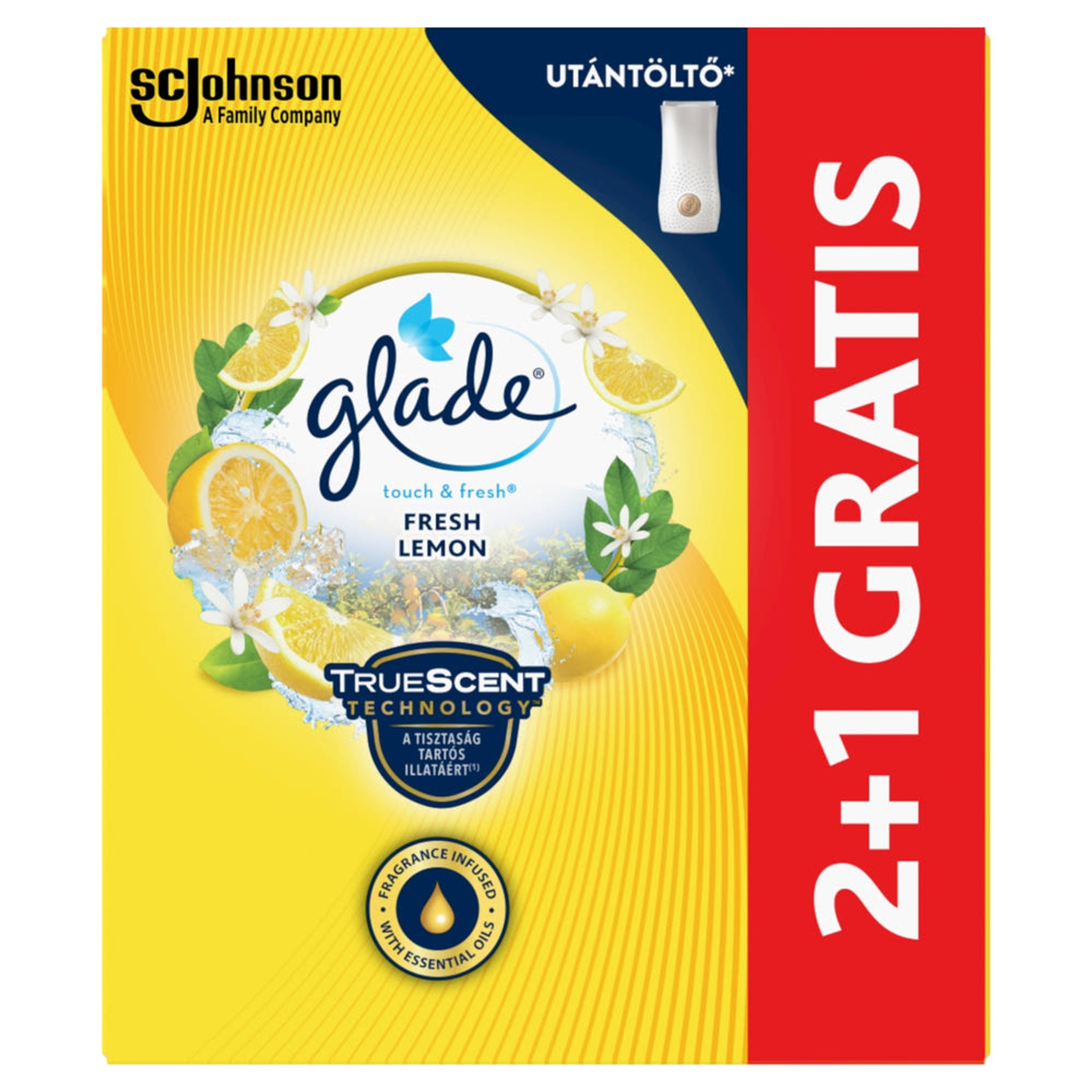 Glade Touch & Fresh Lemon utántöltő - 3 db