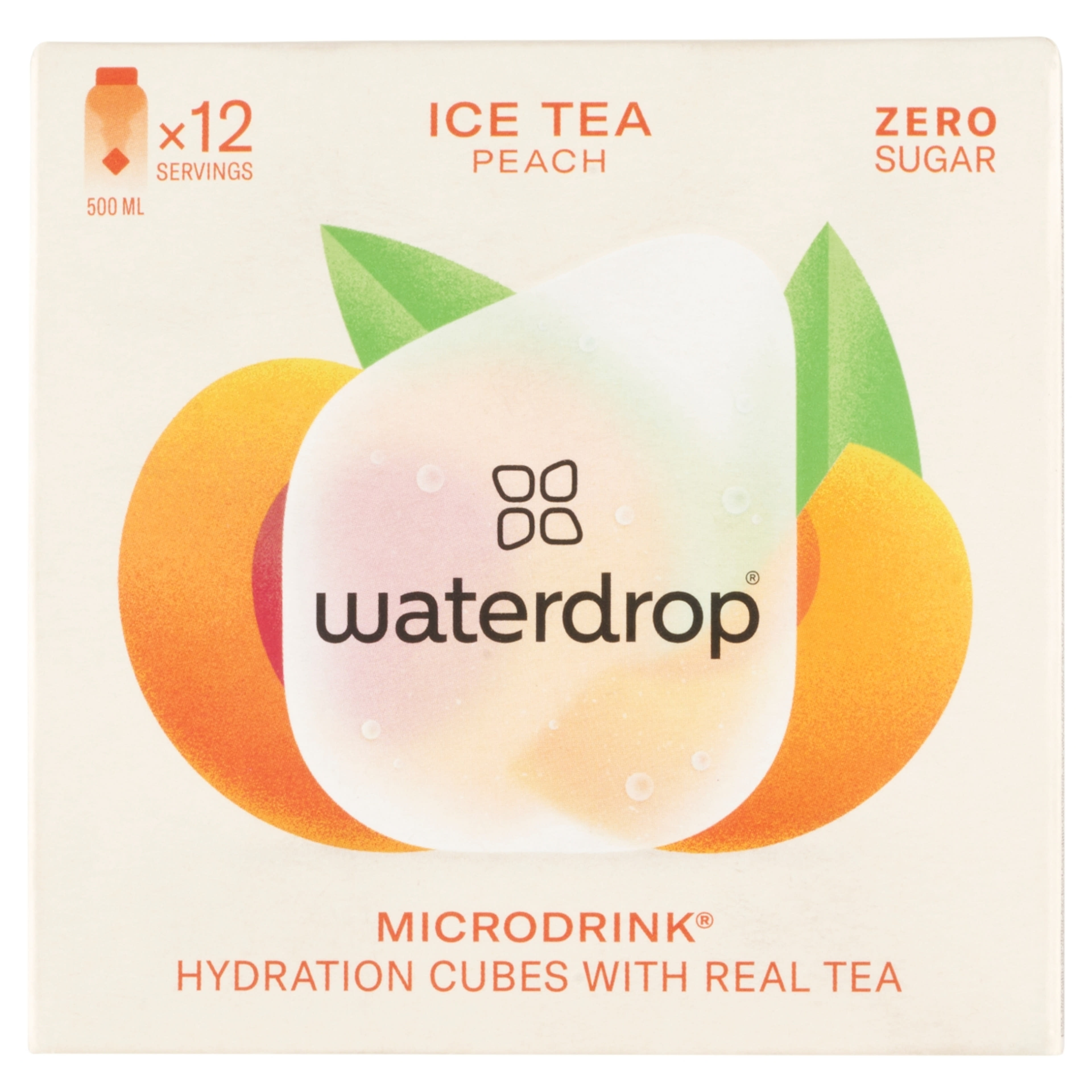 Waterdrop pezsgőkocka barackízű üdítőital készítésére 12 x 2,1 g - 25,2 g-1